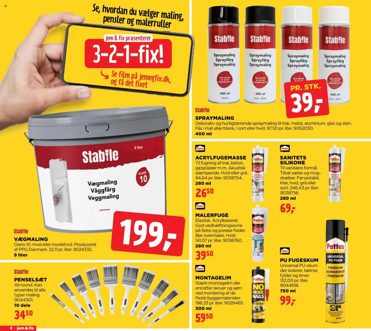 Jem & fix tilbudsavis – gyldig fra 25.01.2026 | Side: 8 | Produkter: Sæbe, Søm, Pensler