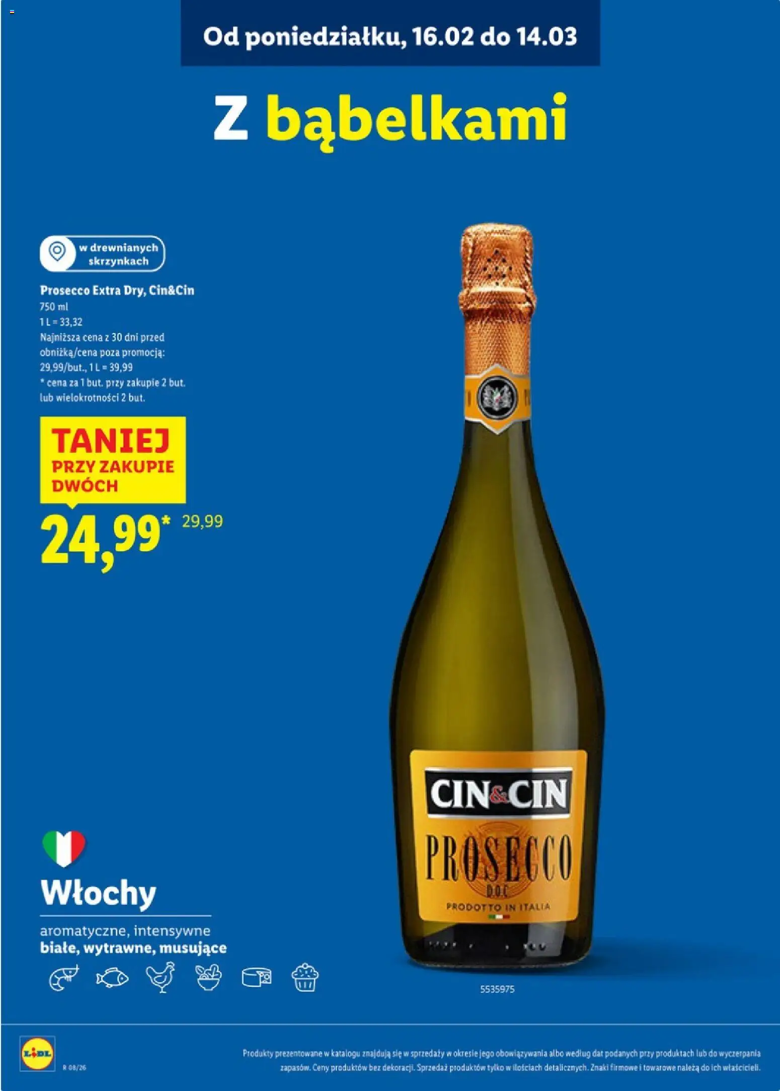 Lidl Polsko katalog - Karta win od 16.02.2026 | Strana: 9 | Produkty: Prosecco