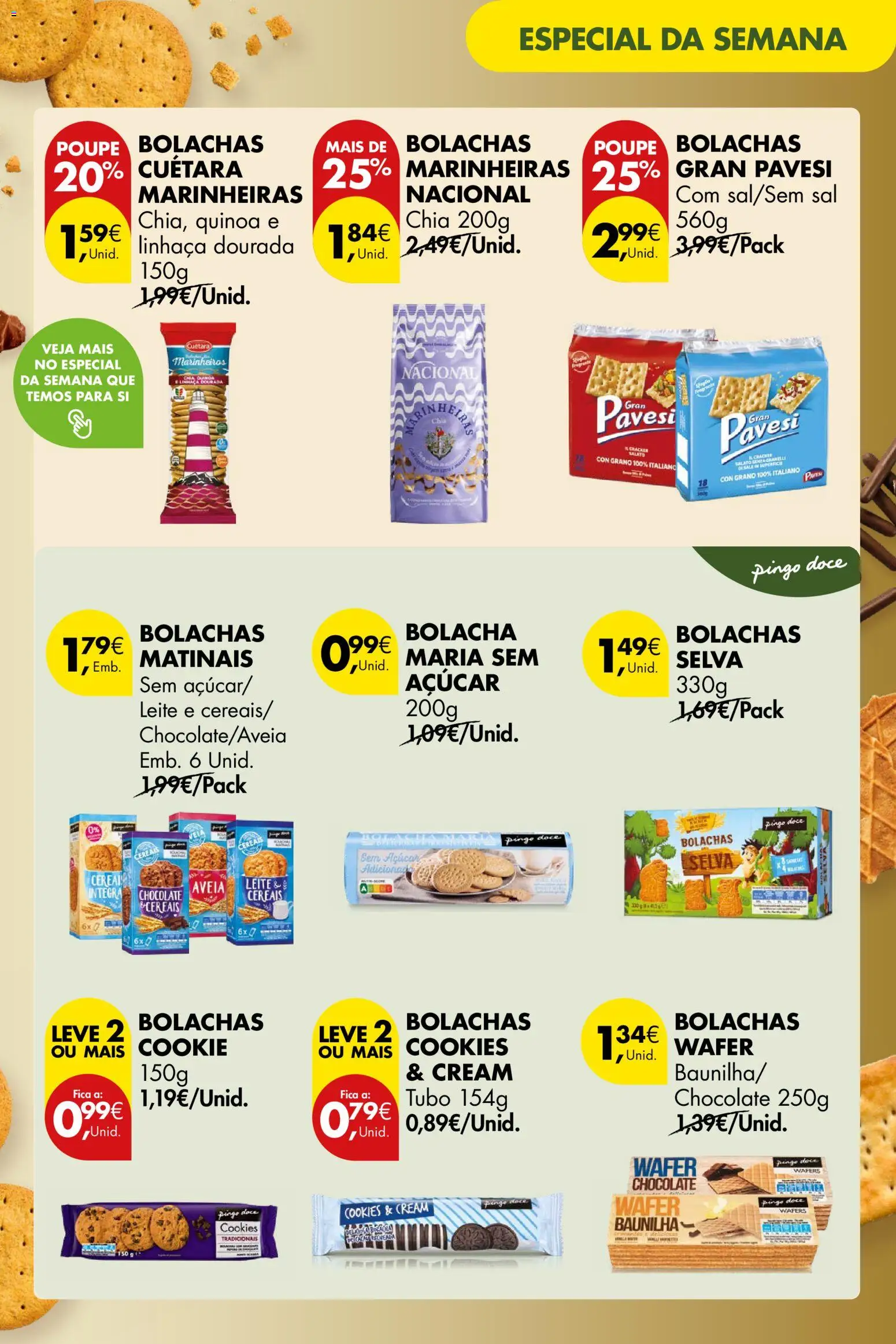 Pingo Doce Poupe este Fim de Semana │ válido de 24.10.2025 | Página: 19 | Produtos: Aveia, Bolachas, Leite, Chocolate