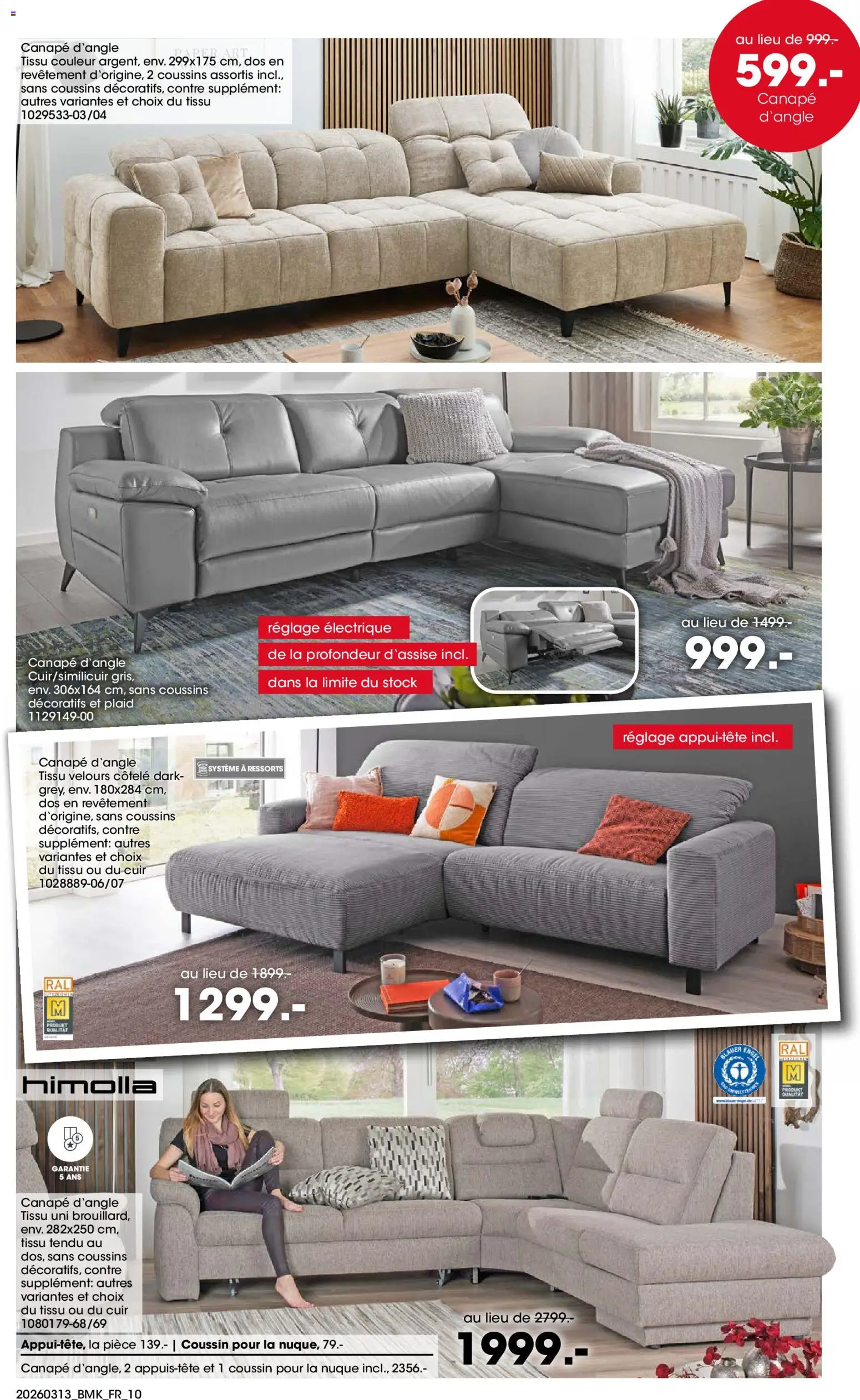 {H1} | Page: 10 | Produits: Canapé