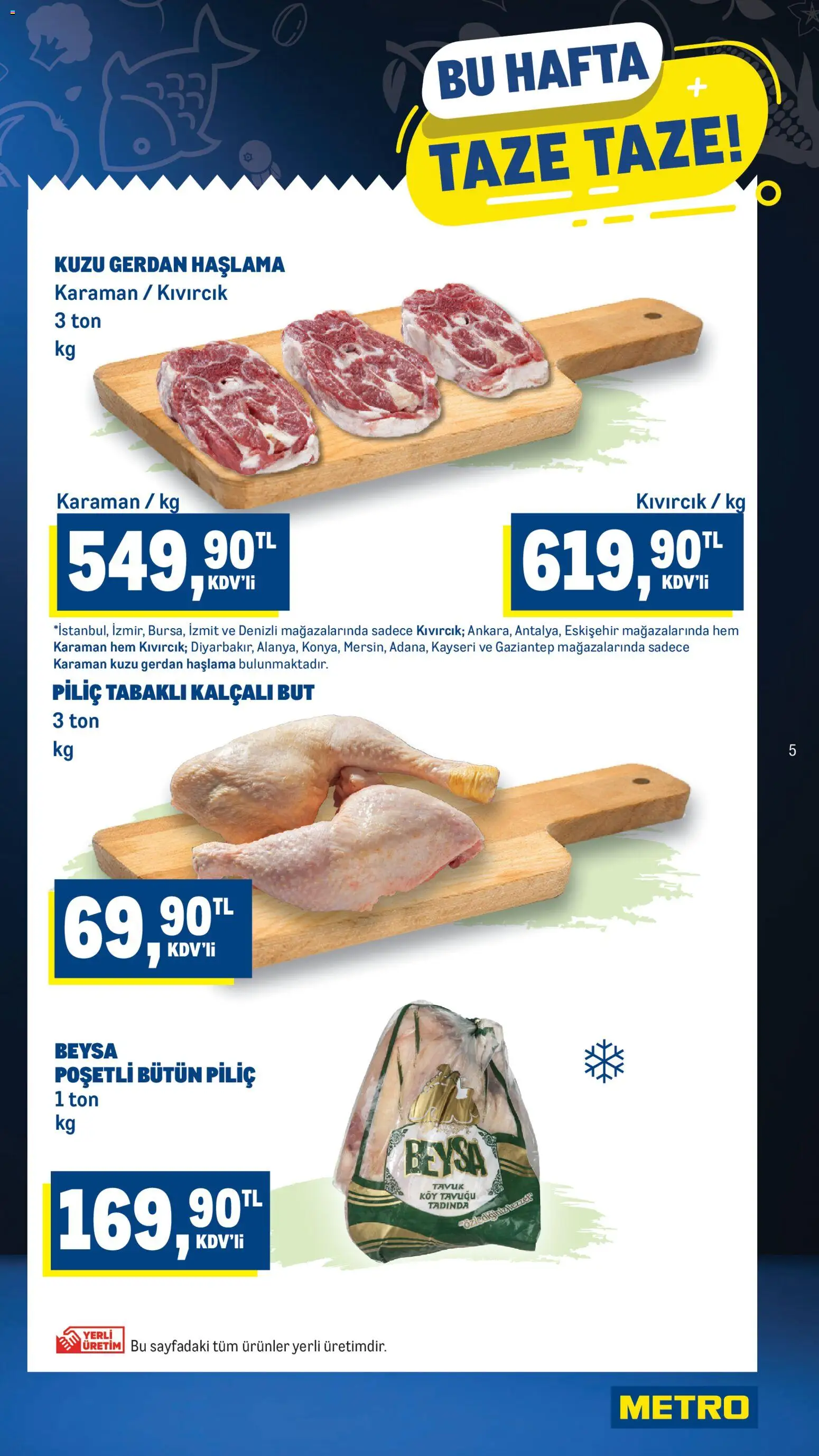Metro - Taze Ürünler - 31.12.2025 tarihinden itibaren geçerlidir | Sayfa: 5