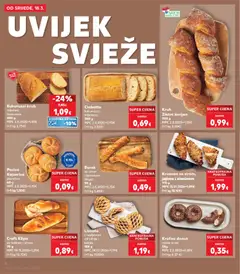 Pecivo Kajzerica, pšenično 60 g - Pregled kataloga iz trgovine Kaufland, vrijedi od 18.03.2026 | Stranica: 6