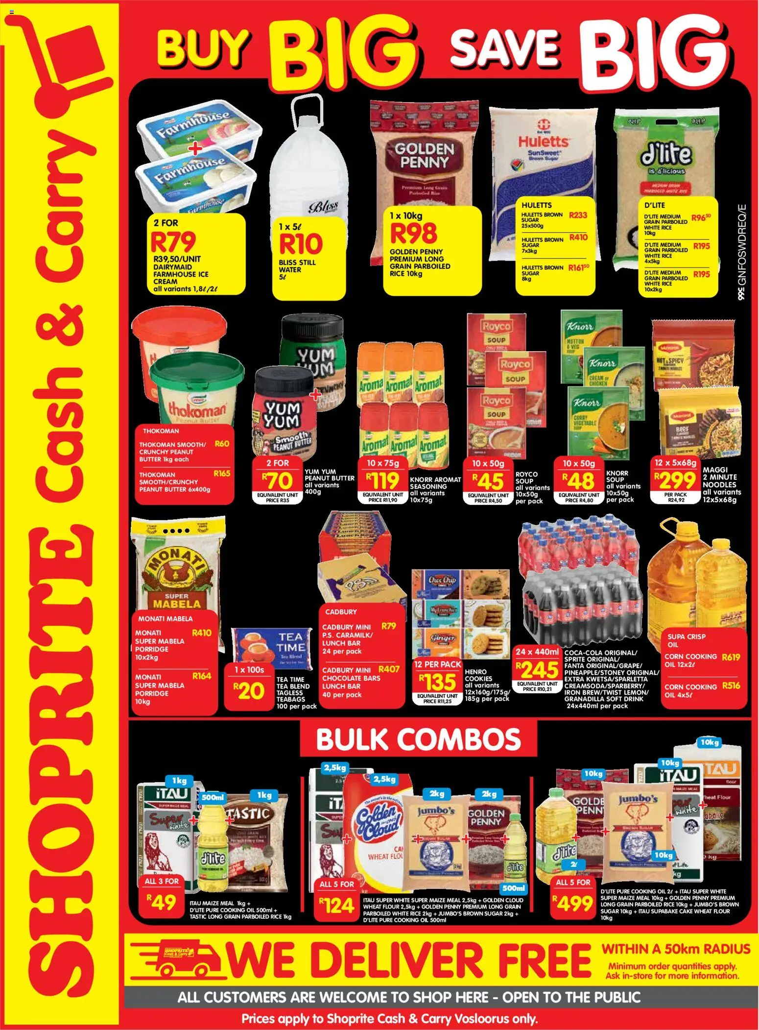 New Shoprite catalogue – valid from 17.11.2025 | Page: 2 | Products: Corn, Peanut butter, Aromat, Sugar
