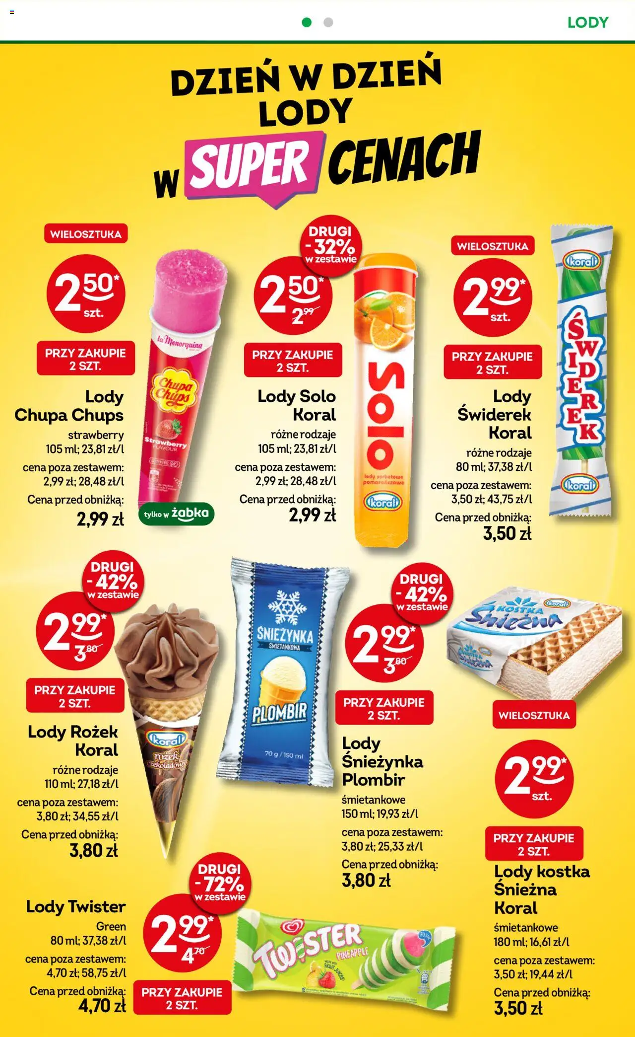 Żabka Gazetka od 13.08.2025 | Strona: 41 | Produkty: Lody