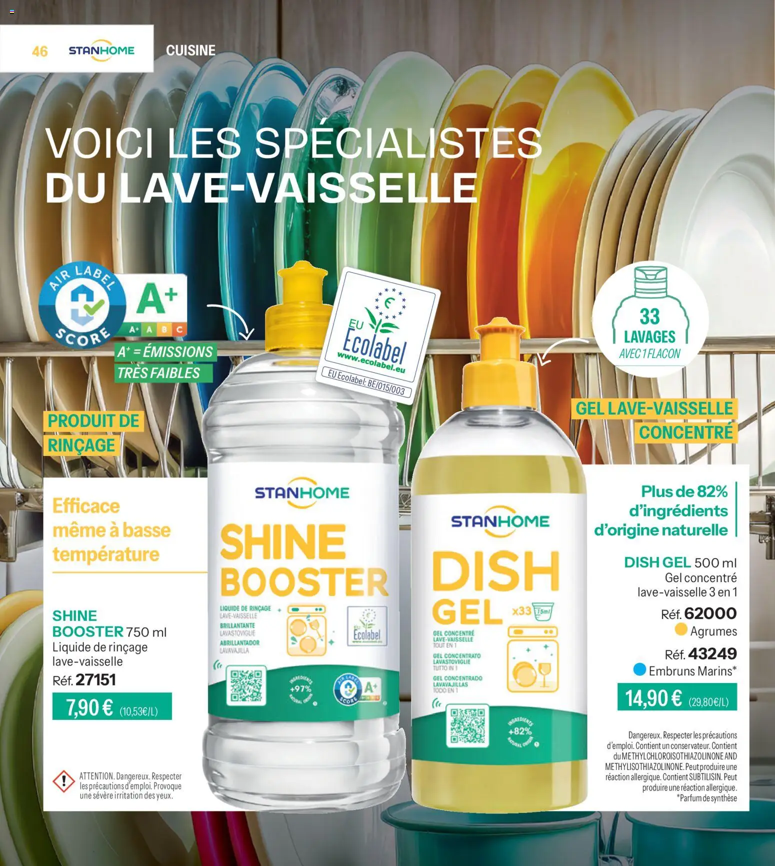 {H1} | Page: 46 | Produits: Lave-vaisselle, Liquide de rinçage lave-vaisselle