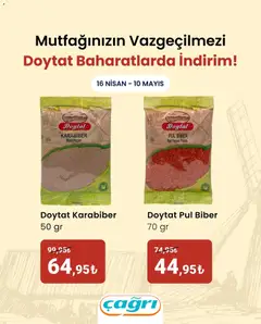16.04.2026 tarihinden itibaren geçerli olan Çağrı Market kataloğu önizlemesi