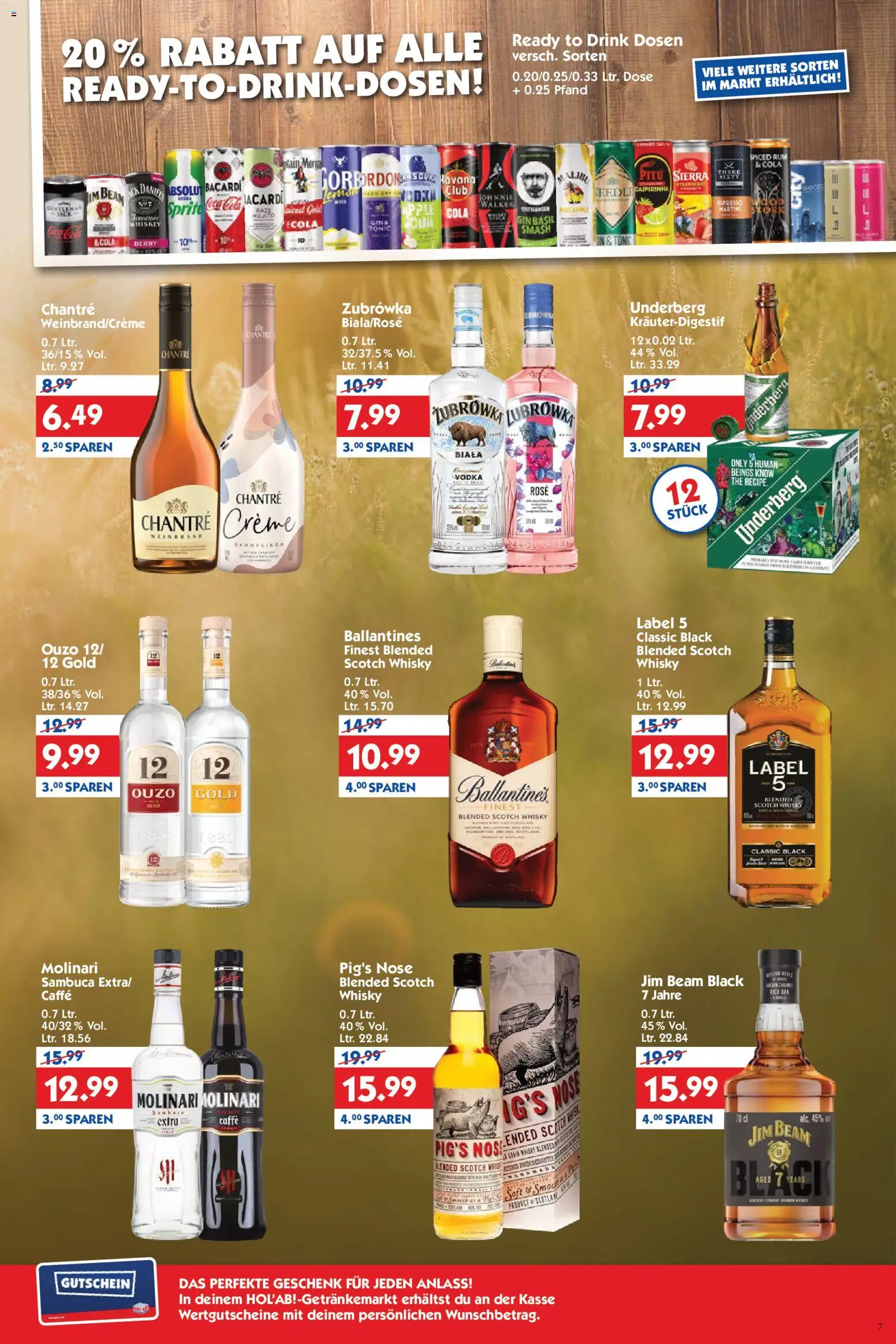 HOL’AB! Prospekt 	 – gültig ab 03.11.2025 | Seite: 7 | Produkte: Whisky, Chantré, Whiskey, Underberg