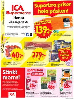 ICA Supermarket - Malmö - Förhandsvisning av reklamblad från butik ICA Supermarket aktuell från 30.03.2026