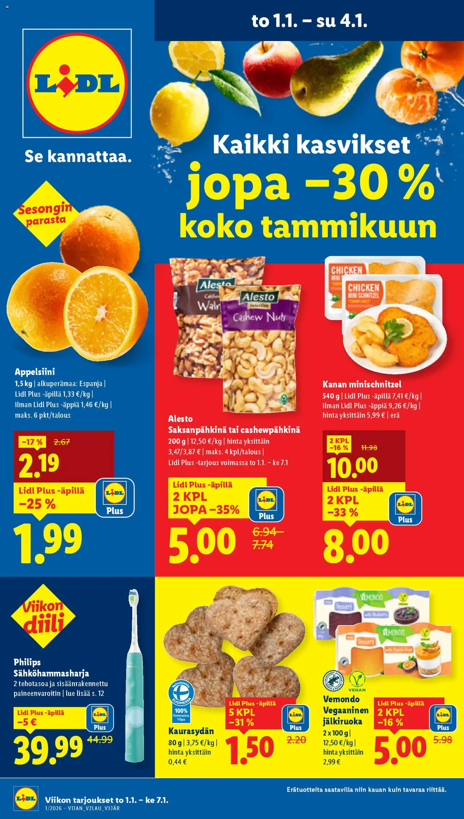 Lidl tarjoukset - Tampere – voimassa 01.01.2026 alkaen | Sivu: 1 | Tuotteet: Sähköhammasharja