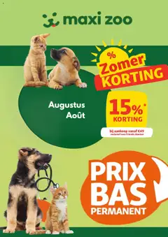 Maxi Zoo folder / publicité - Voorbeeld van een folder van Maxi Zoo, geldig van 14.08.2025