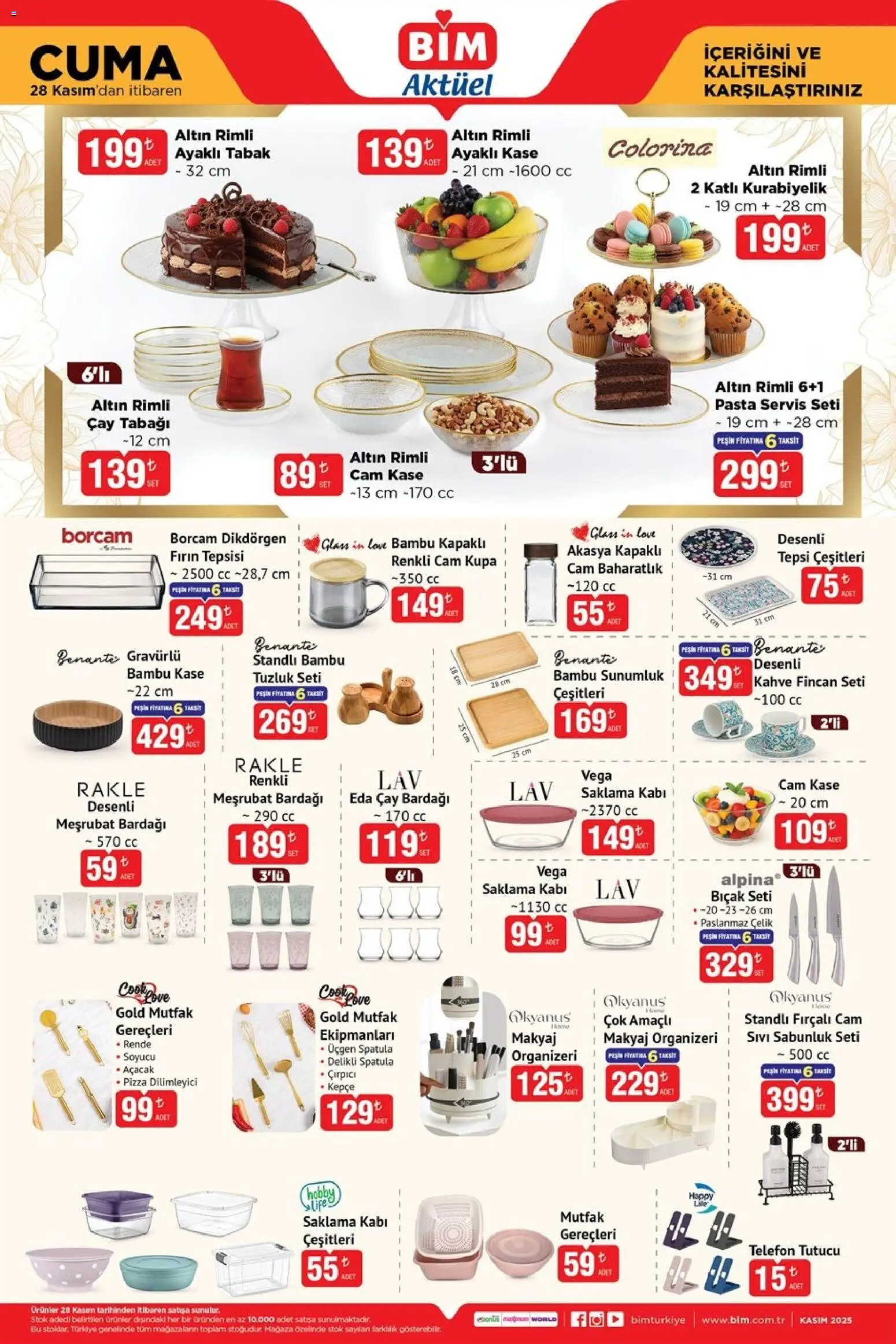 BİM Katalog Cuma - 28.11.2025 tarihinden itibaren geçerlidir | Sayfa: 7