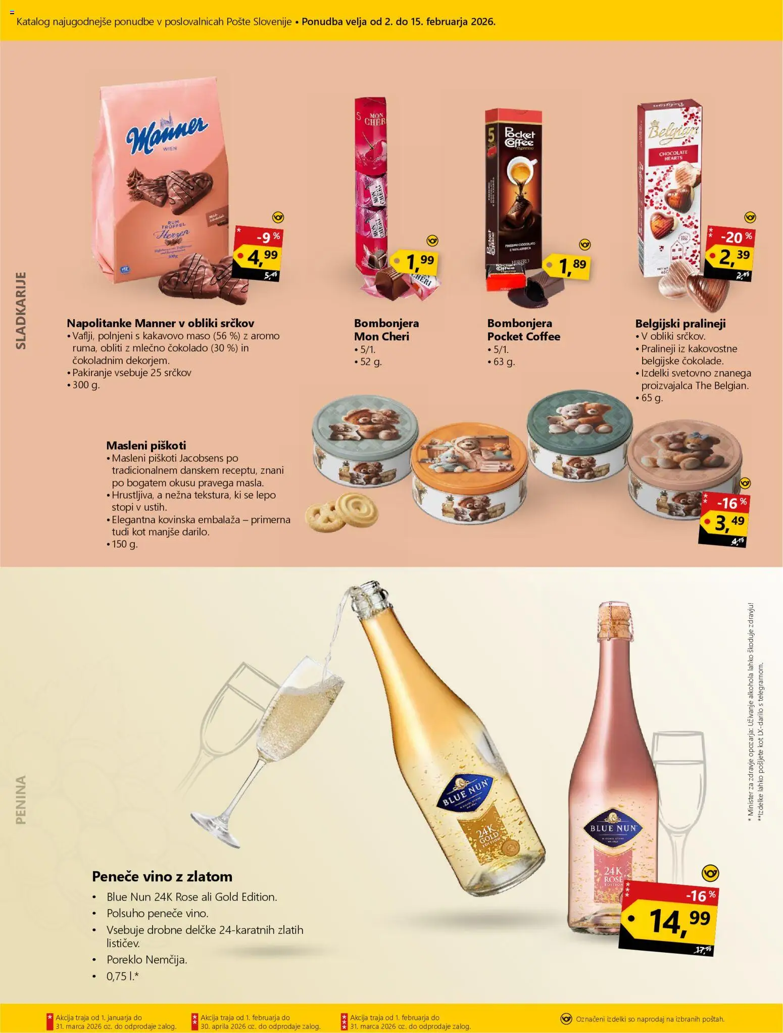 Novi Pošta Slovenije katalog ponudbe – veljaven od 02.02.2026 | Stran: 2