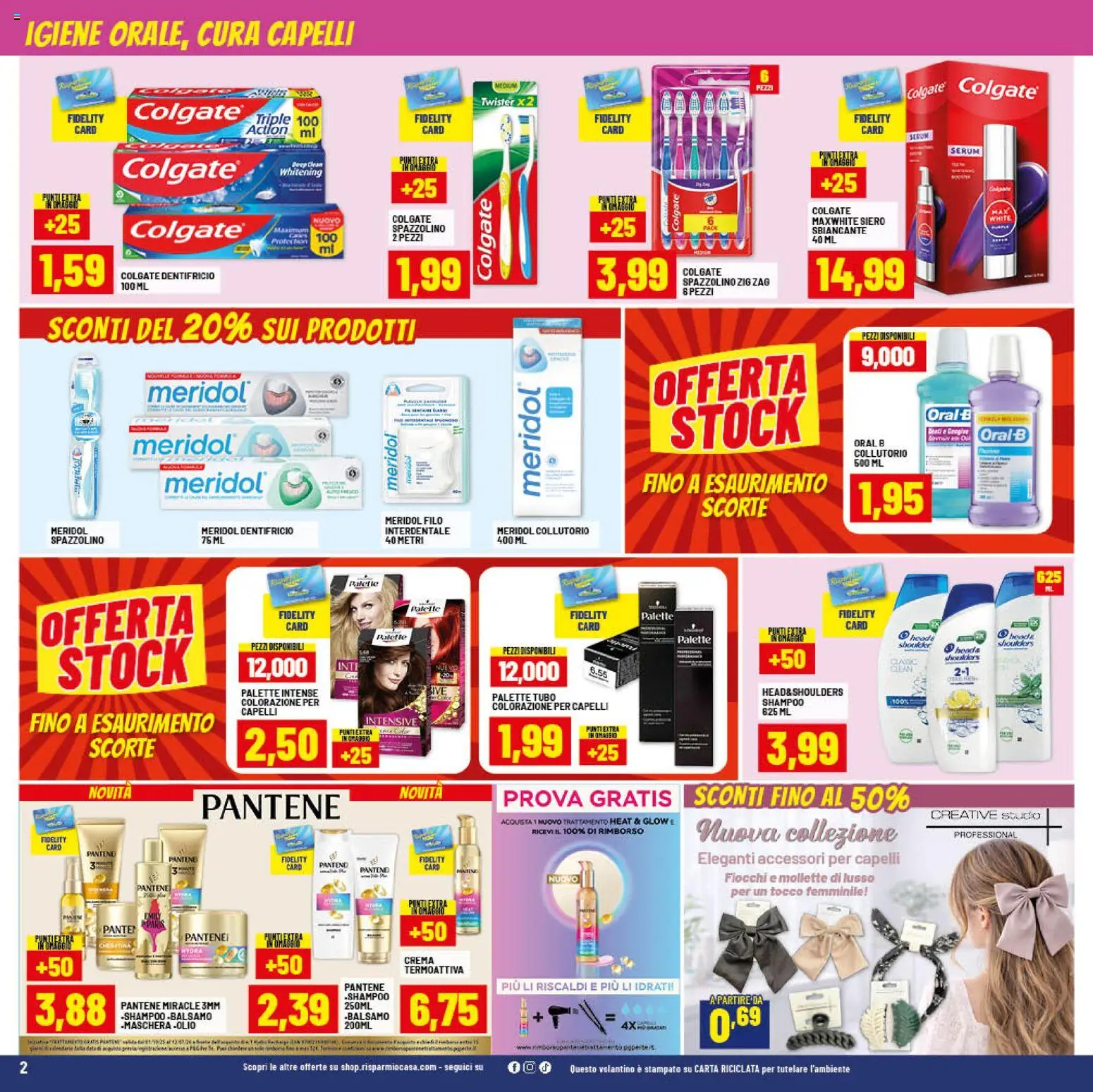 Volantino RisparmioCasa del 26.03.2026 | Pagina: 2 | Prodotti: Balsamo, Maschera, Dentifricio, Tubo