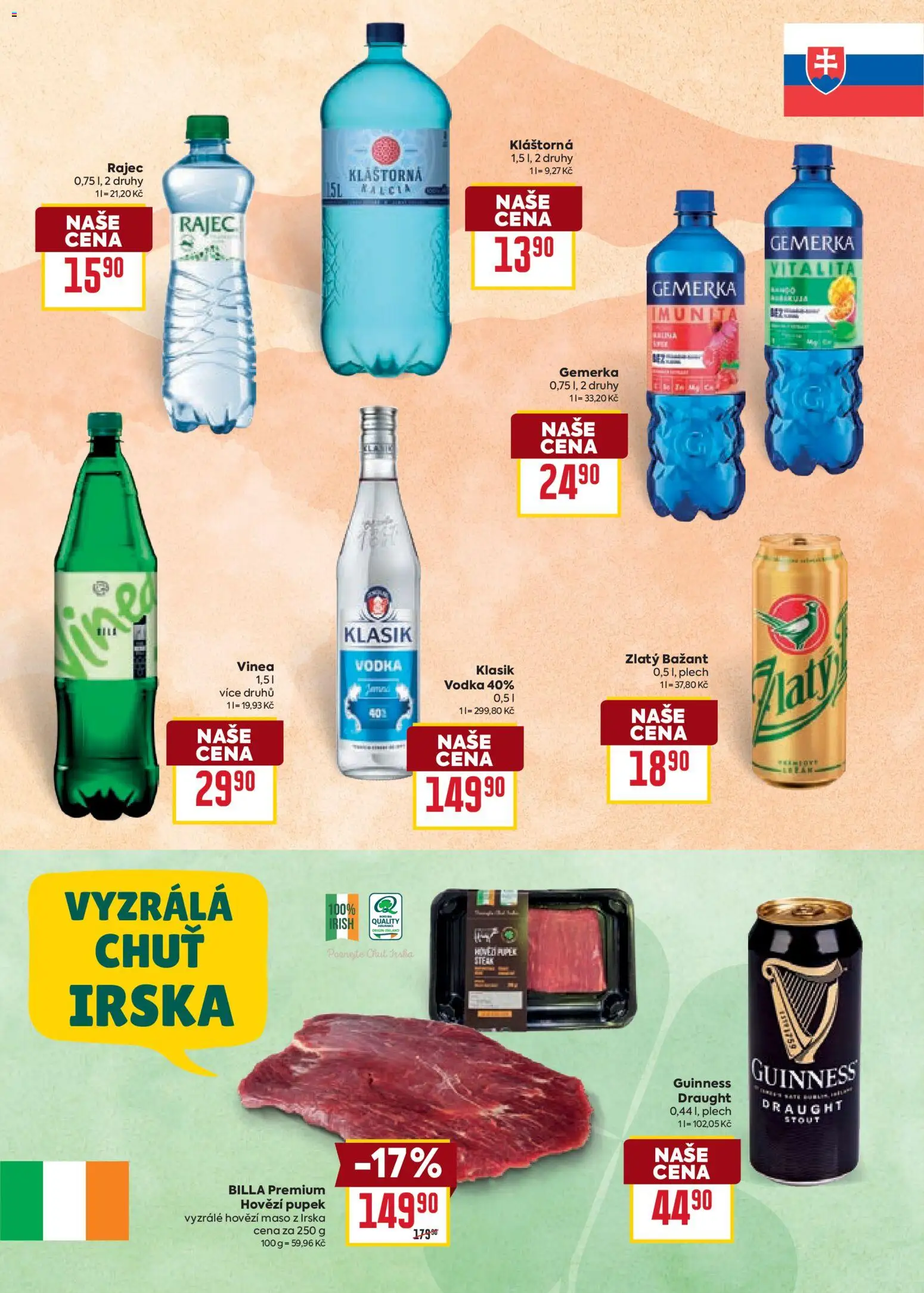 Billa leták - Chutě světa od 21.01.2026 | Strana: 29 | Produkty: Hovězí, Gemerka, Guinness, Maso