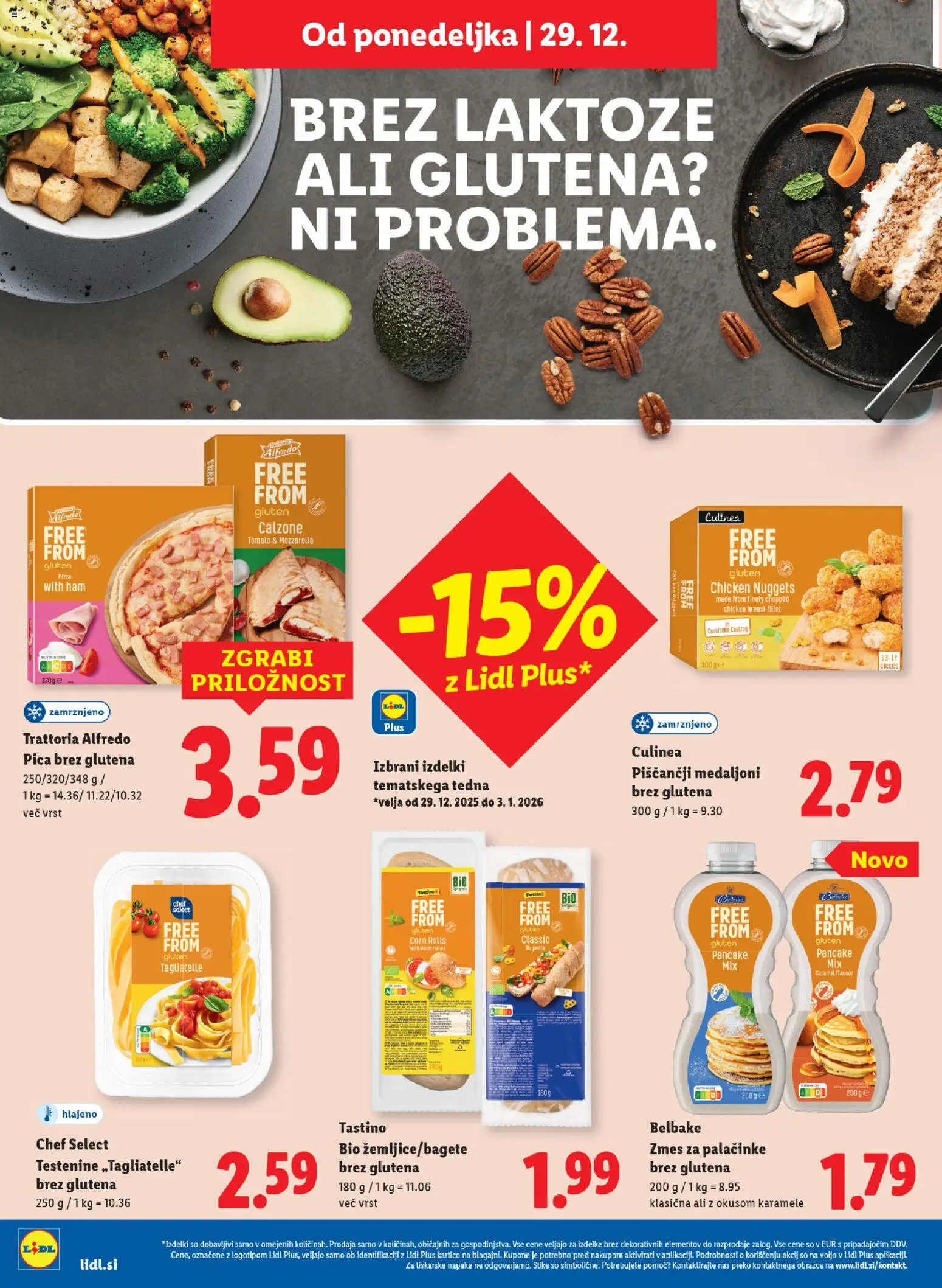 Novi Lidl katalog ponudbe – veljaven od 23.12.2025 | Stran: 30 | Izdelki: Palačinke, Pica, Karamele, Testenine