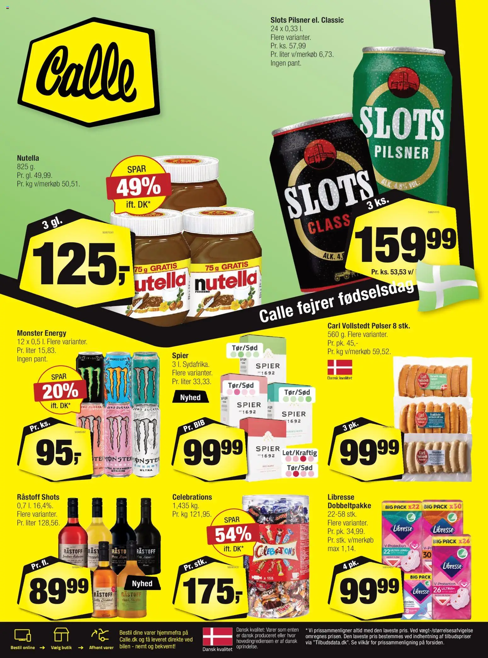 Calle tilbudsavis – gyldig fra 08.04.2026 | Side: 29 | Produkter: Mango, Pølser, Nutella, Søm