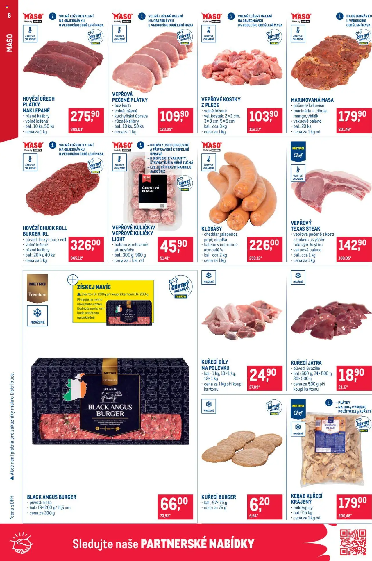 Makro leták - Gastronomie od 13.08.2025 | Strana: 6 | Produkty: Vepřová pečeně, Steak, Kebab, Kuličky