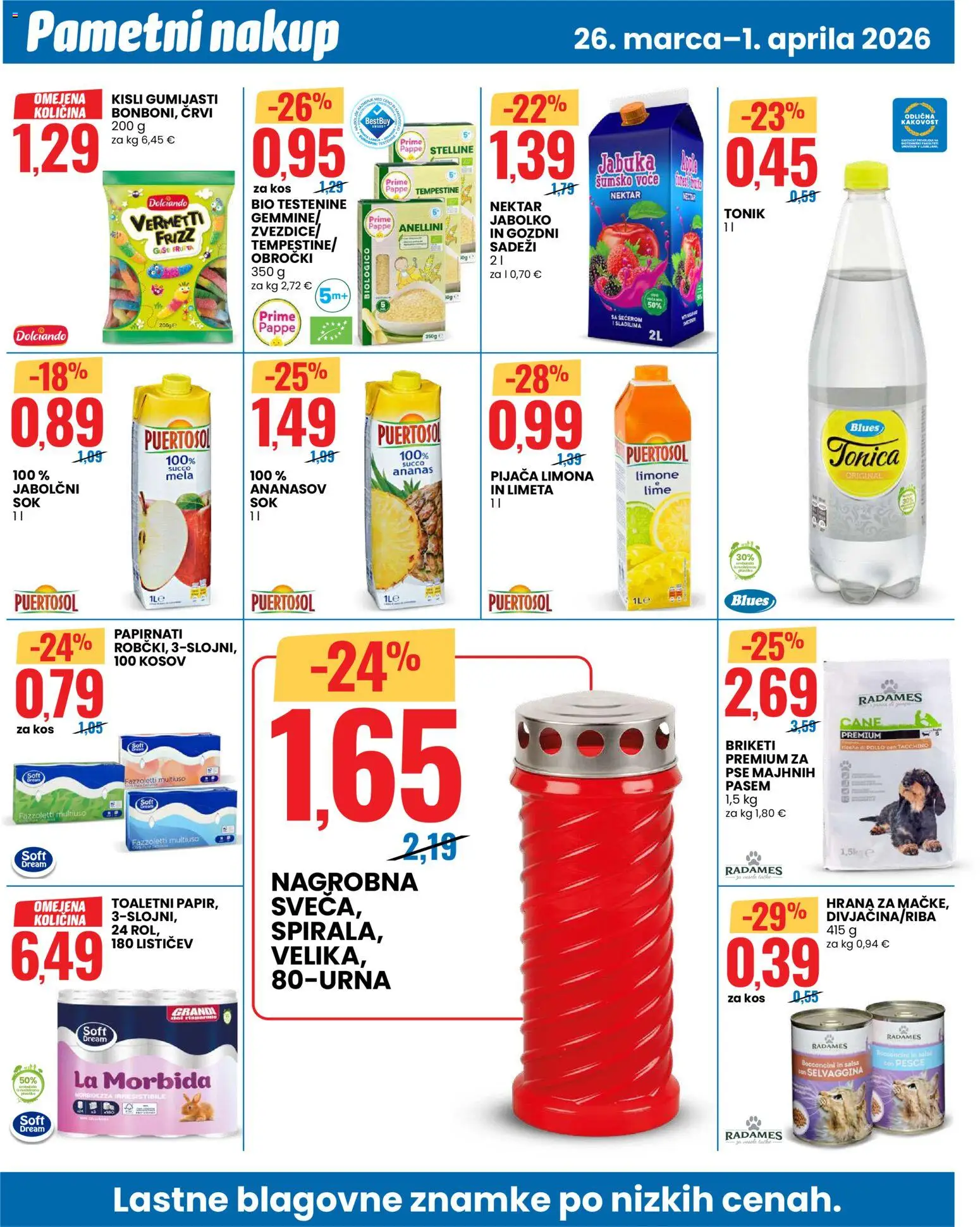 Novi Eurospin katalog ponudbe – veljaven od 26.03.2026 | Stran: 12 | Izdelki: Kos, Sok, Ananas, Limona
