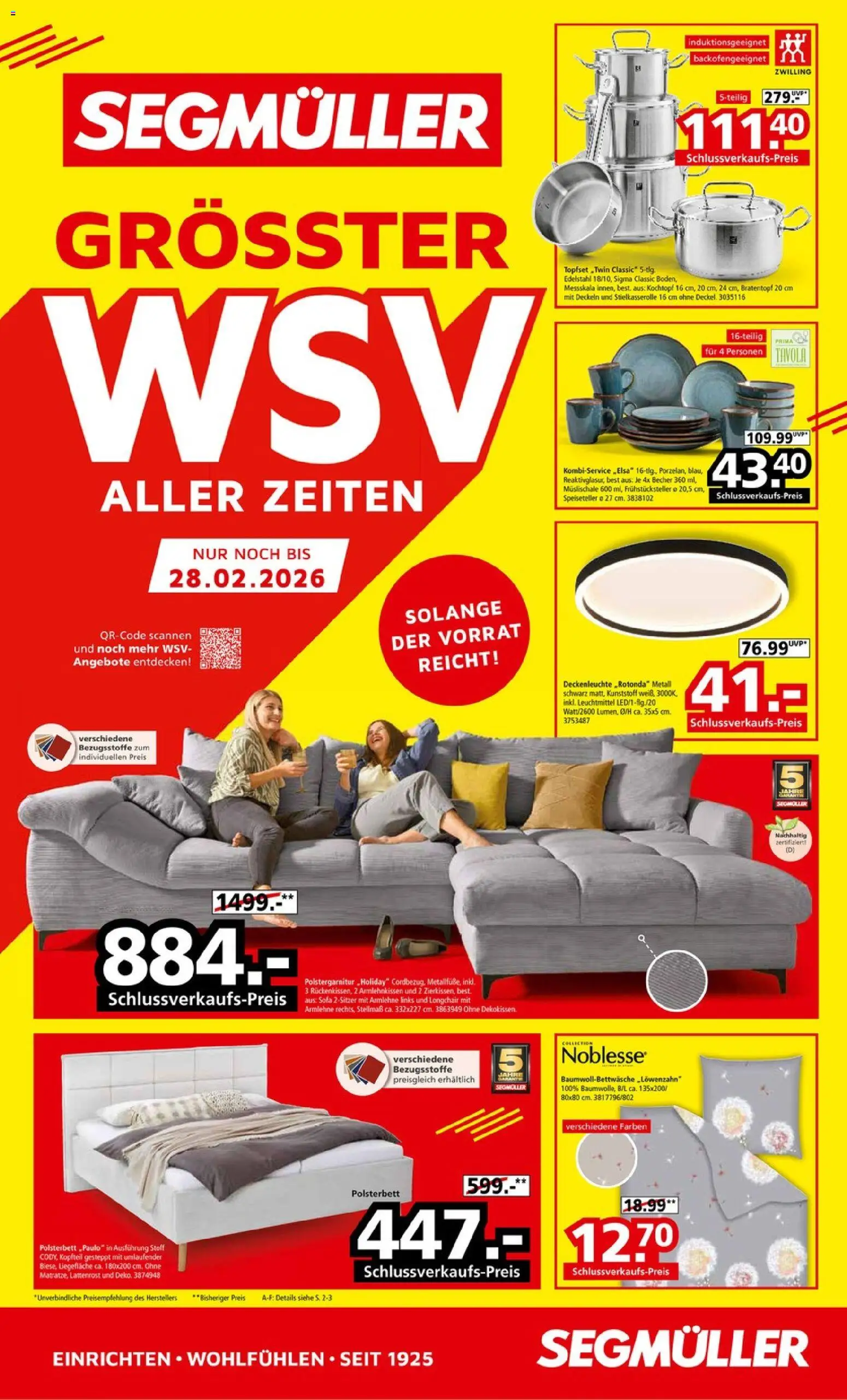 Segmüller Grösster WSV – gültig ab 06.02.2026 | Seite: 1