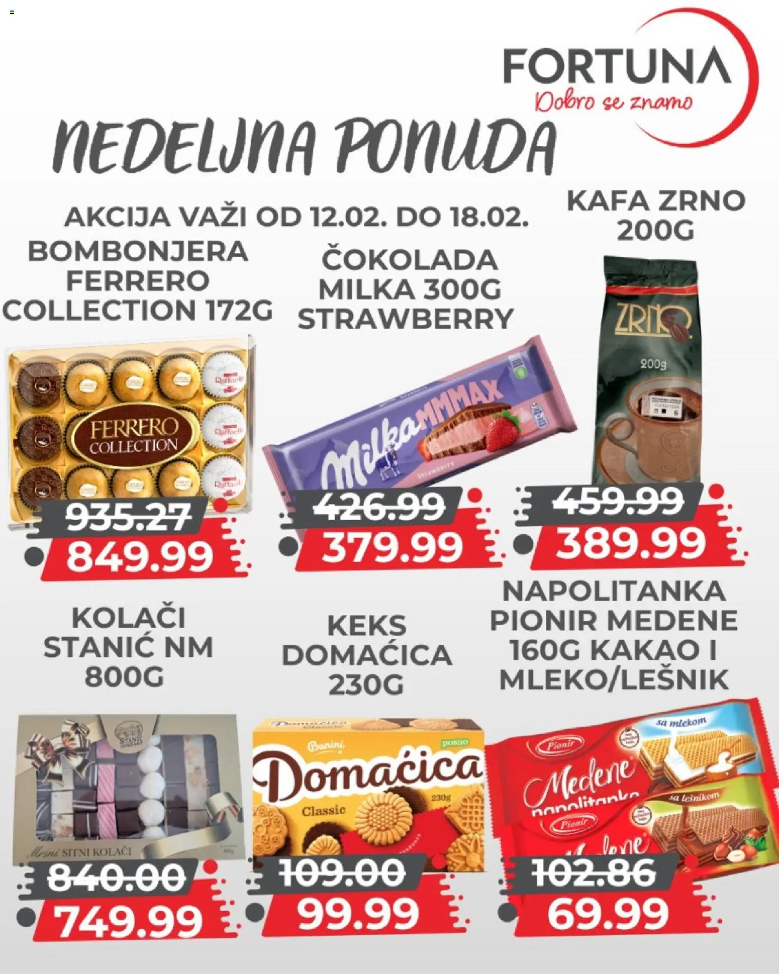 Fortuna Market katalog - važi od 12.02.2026 | Strana: 7 | Proizvode: Milka, Keks, Kafa, Čokolada