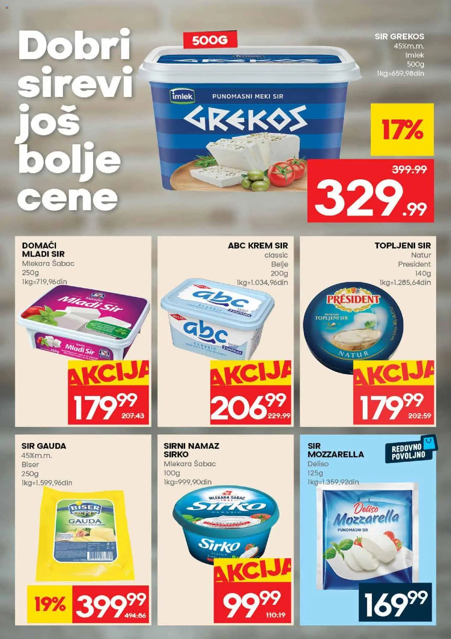 Idea katalog - važi od 09.04.2026 | Strana: 11 | Proizvode: Mladi sir, Krem sir, Sir, Topljeni sir