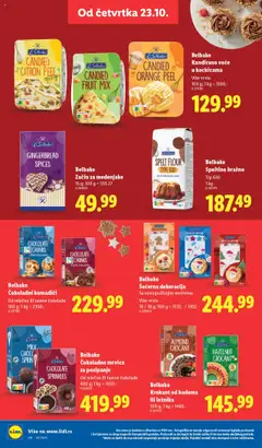 Belbake Kandirano voće u kockicama, Više vrsta - pregled Lidl kataloga - važi od 23.10.2025 | Strana: 44 | Proizvode: Brašno