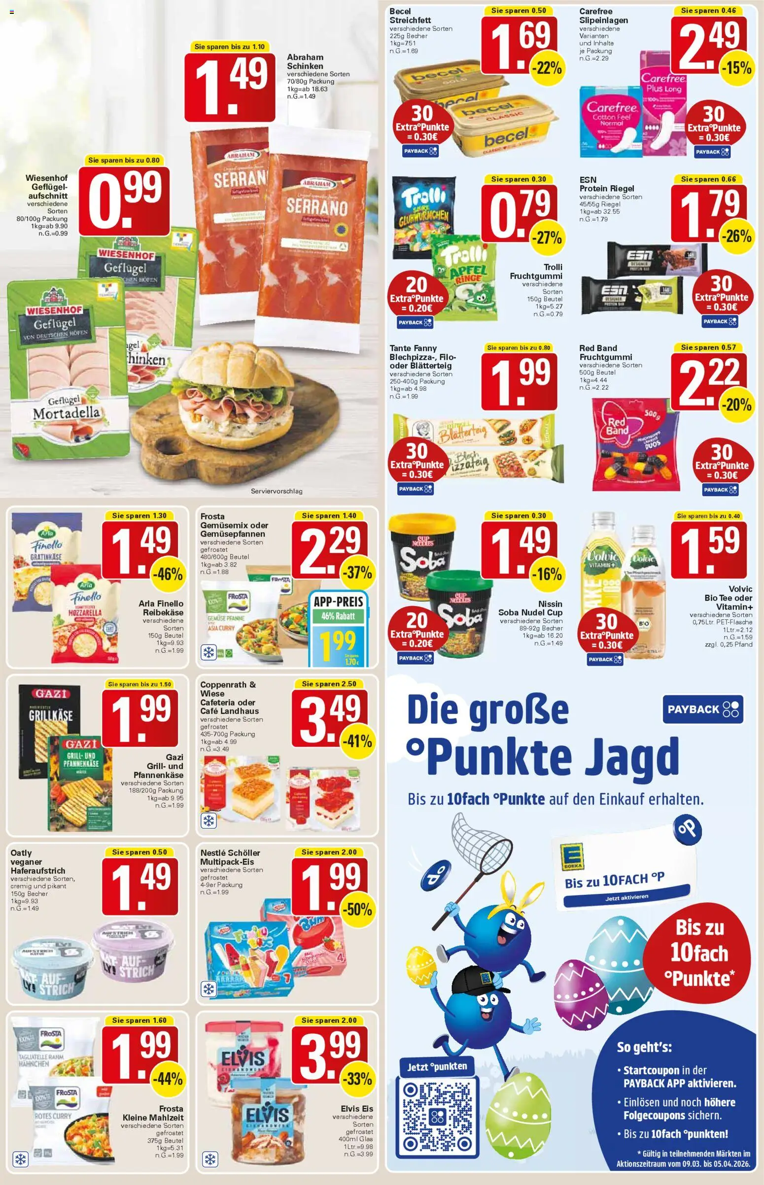WEZ Prospekt 	 – gültig ab 16.03.2026 | Seite: 9 | Produkte: Äpfel, Gemüse, Tee, Volvic