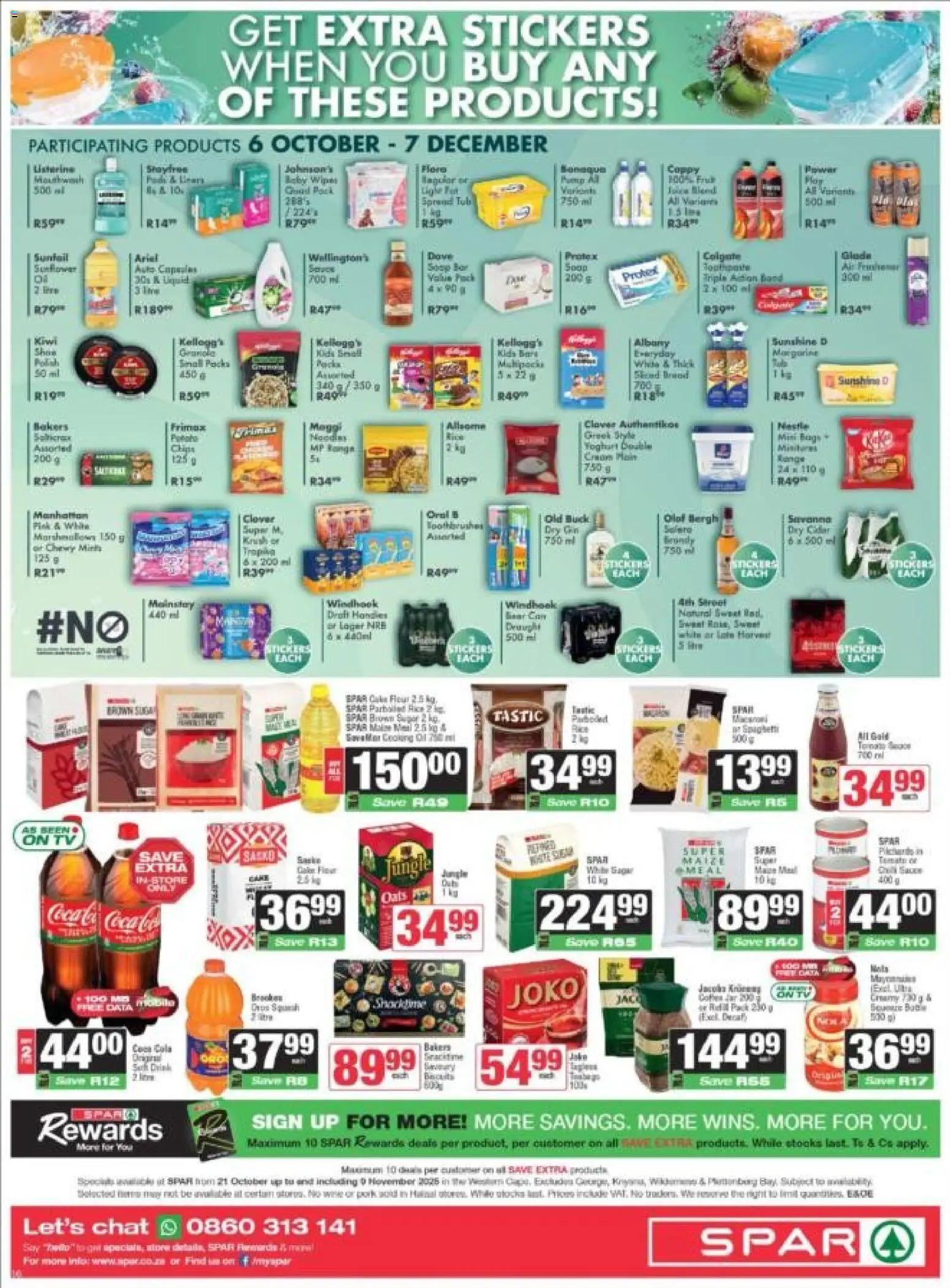 New Spar catalogue – valid from 21.10.2025 | Page: 7 | Products: Cider, Rice, Chips, Soap
