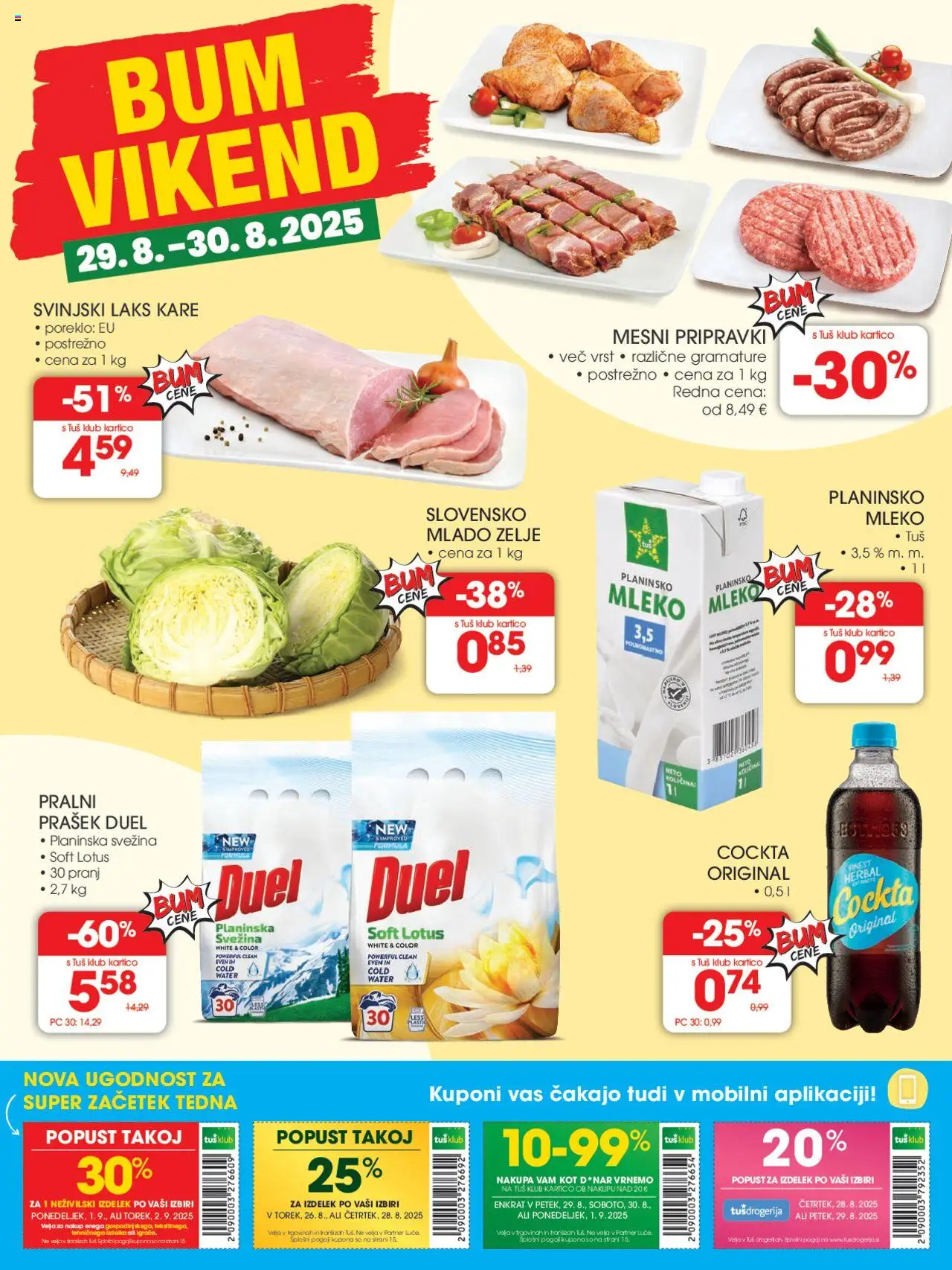 Tuš katalog │ velja od 27.08.2025 | Stran: 16 | Izdelki: Prašek, Pralni prašek, Mleko, Zelje