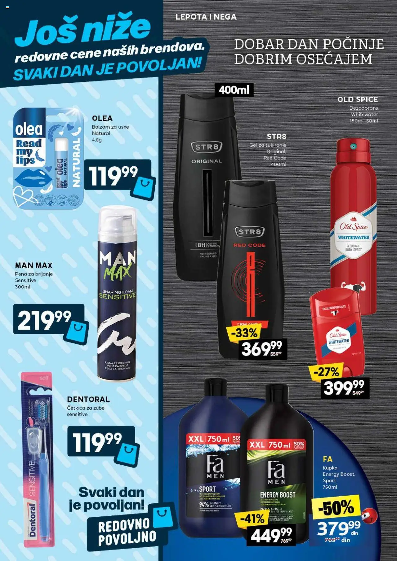 Idea katalog - važi od 07.08.2025 | Strana: 18 | Proizvode: Balzam, Pena za brijanje, Gel za tuširanje, Dezodorans