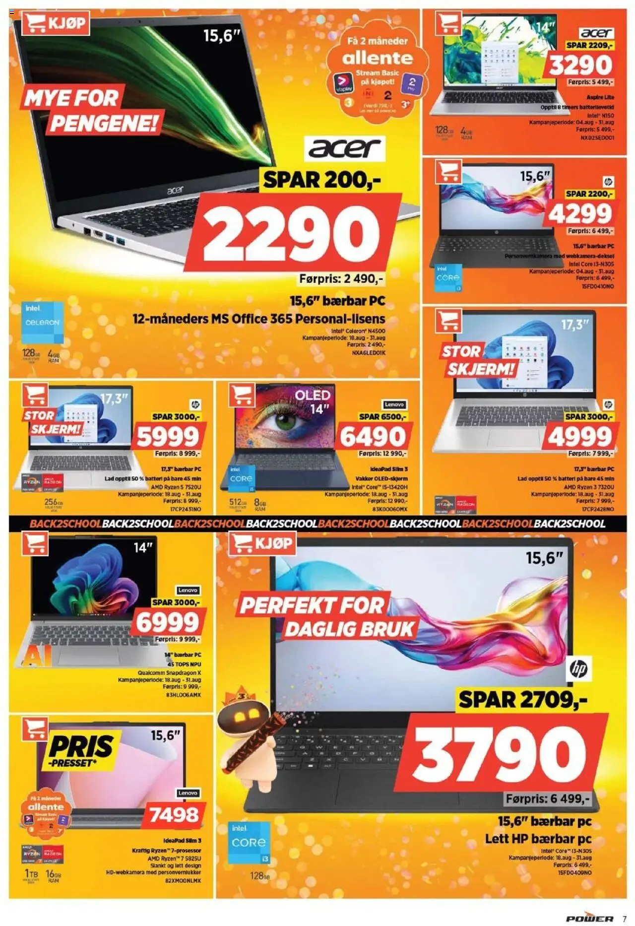  | Side: 7 | Produkter: Skjerm, Pc, Thon en boite, Batteri