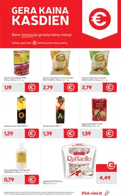 Rimi leidinys galioja nuo 28.04.2026 | Puslapis: 9 | Prekių: Pupelės, Sultys, Ryžiai, Saldainiai