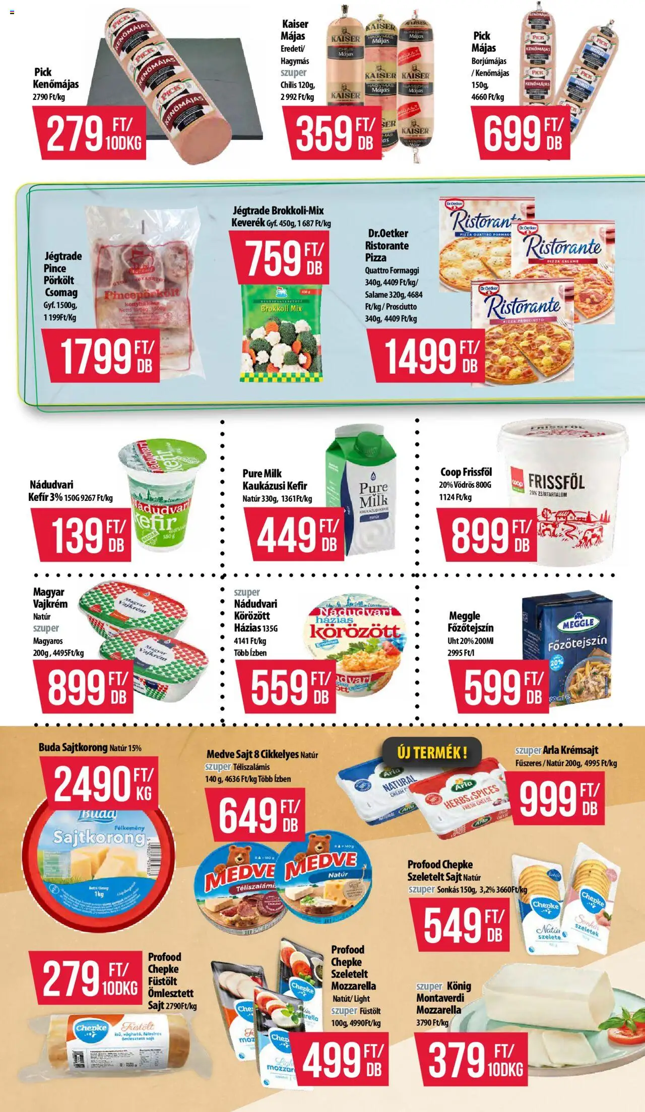 COOP akciós ujság - amely érvényes a következő dátumtól: 12.06.2025 | Oldal: 3 | Termékek: Mozzarella, Körözött, Krémsajt, Sajt