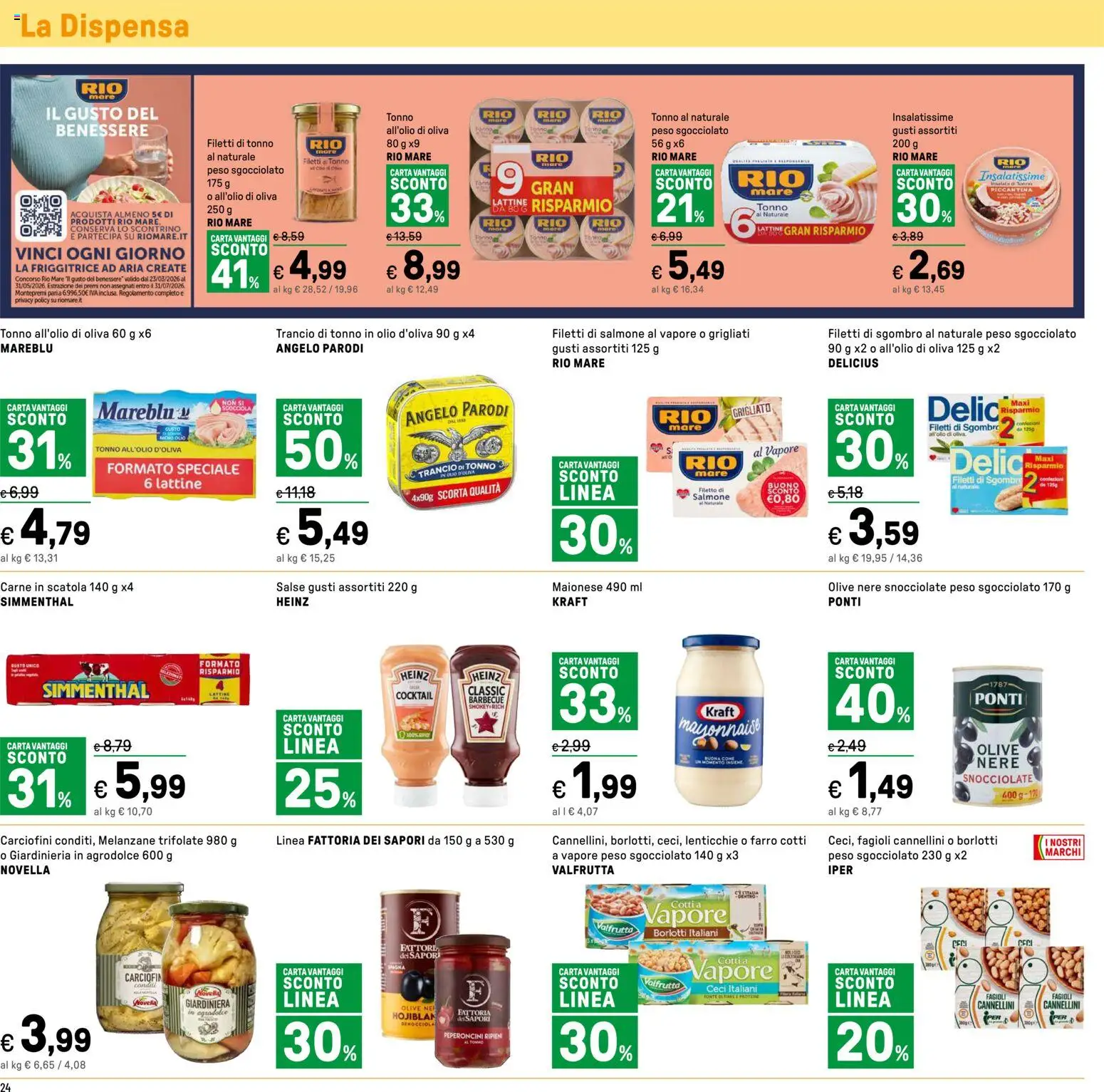 Volantino Iper del 07.04.2026 | Pagina: 24 | Prodotti: Salmone, Fagioli, Melanzane, Friggitrice