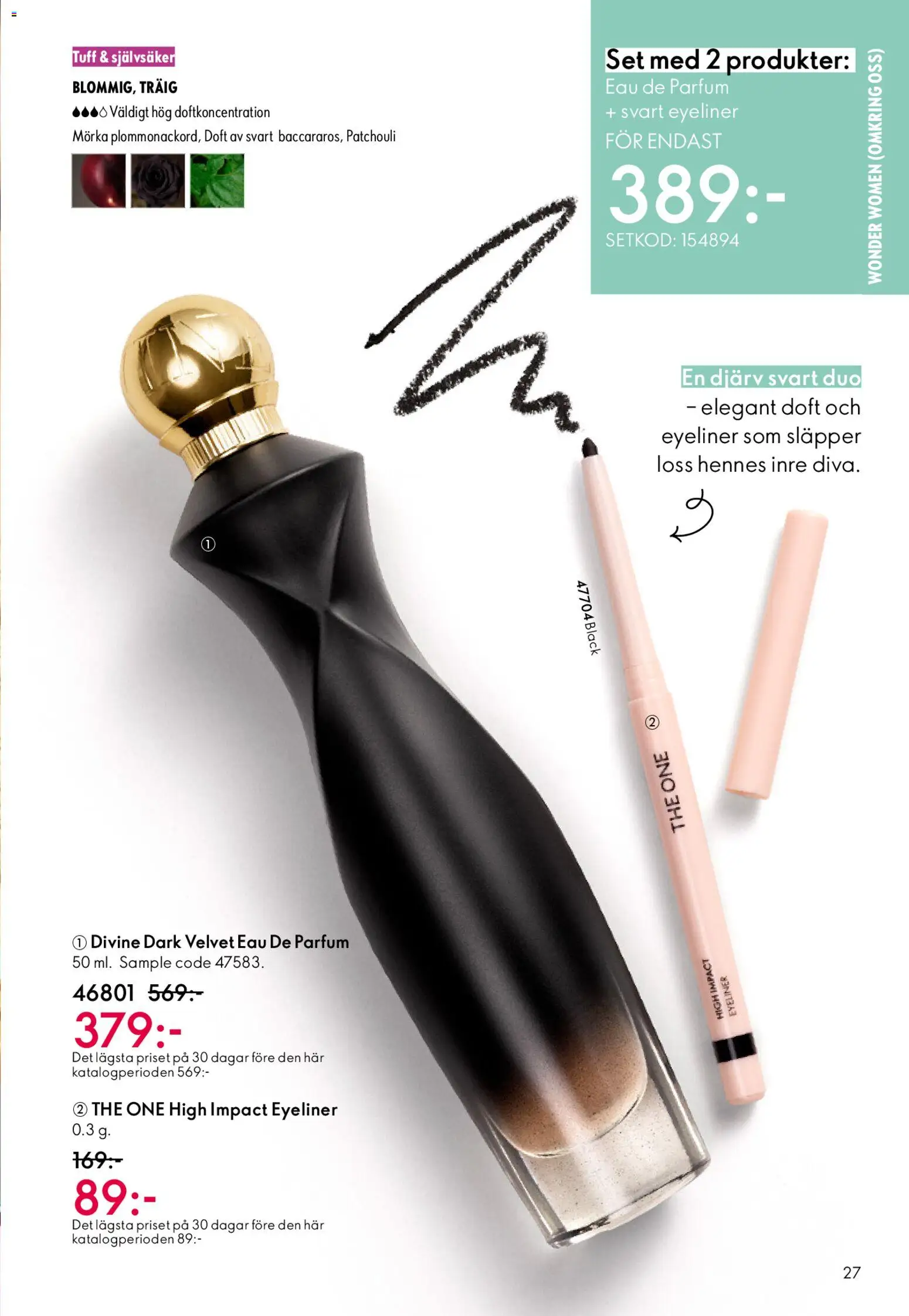 Oriflame reklamblad aktuell från 18.02.2026 | Sida: 27 | Produkter: Doft, Eyeliner, Set