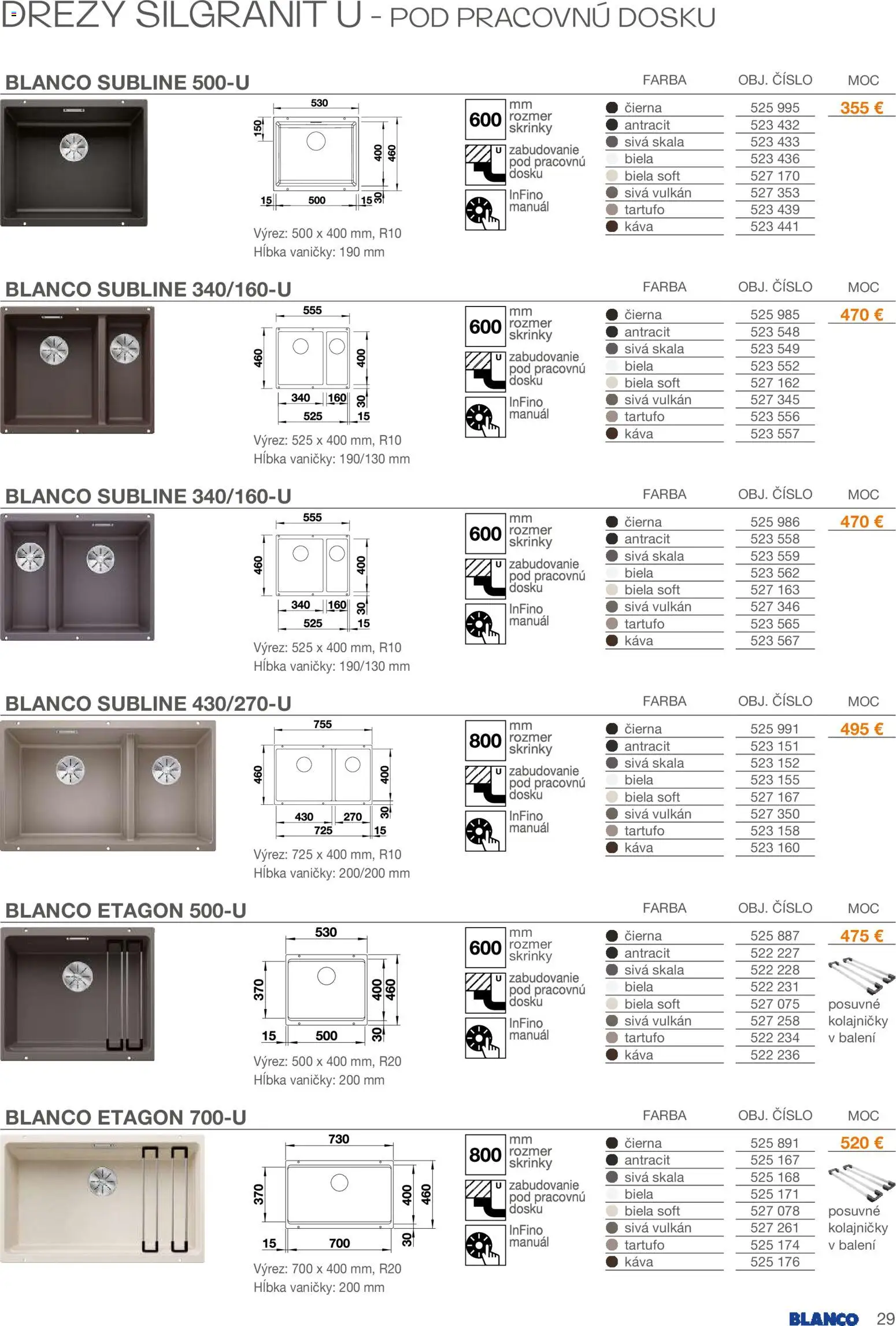 Nové Blanco akcie – leták je platný od 01.02.2026 | Strana: 29 | Produkty: Drezy, Káva