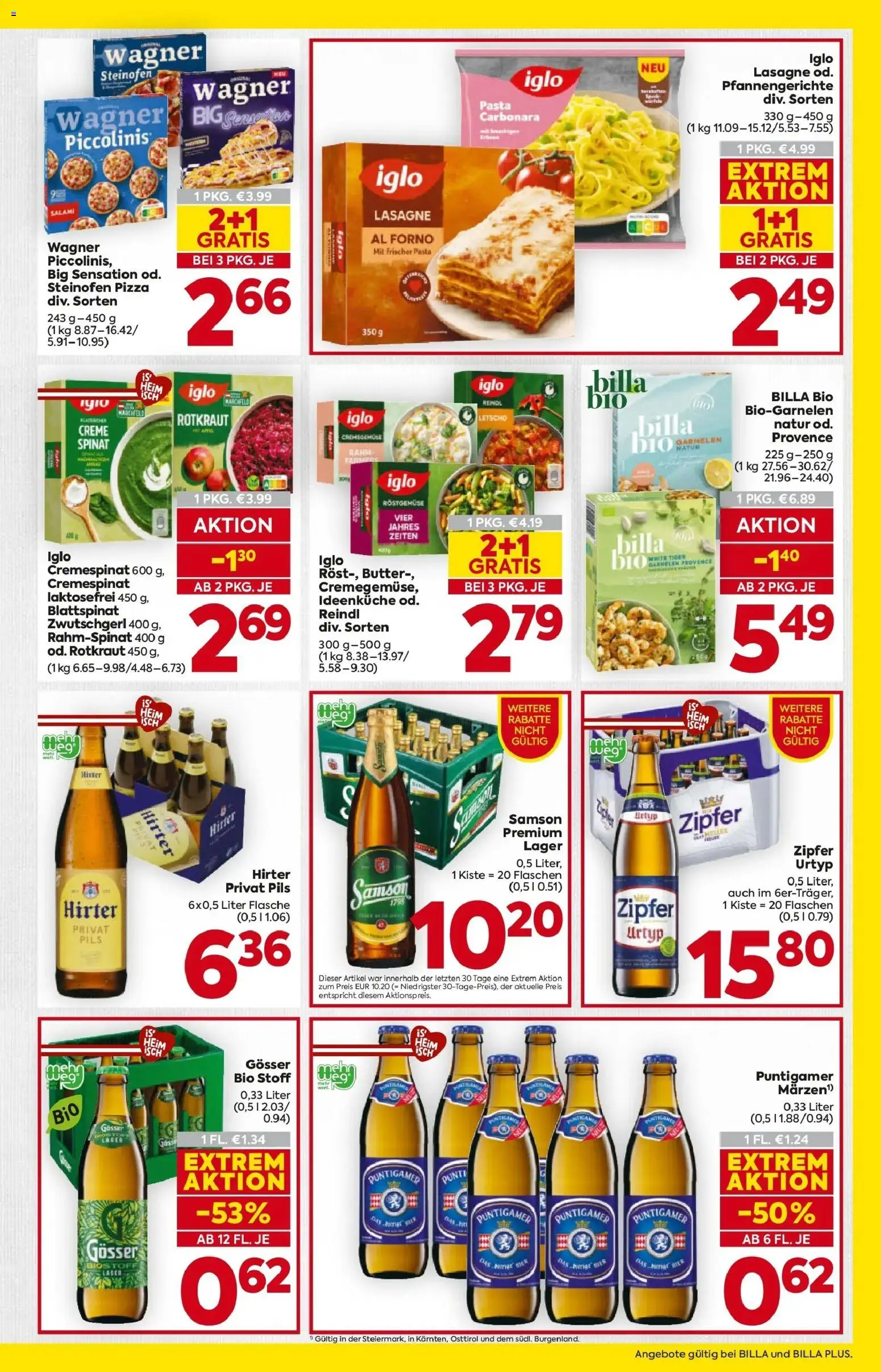 Billa Flugblatt - Maria Rain, Patergassen, Villach gültig ab 29.01.2026 | Seite: 15 | Produkte: Pasta, Butter, Creme, Salami