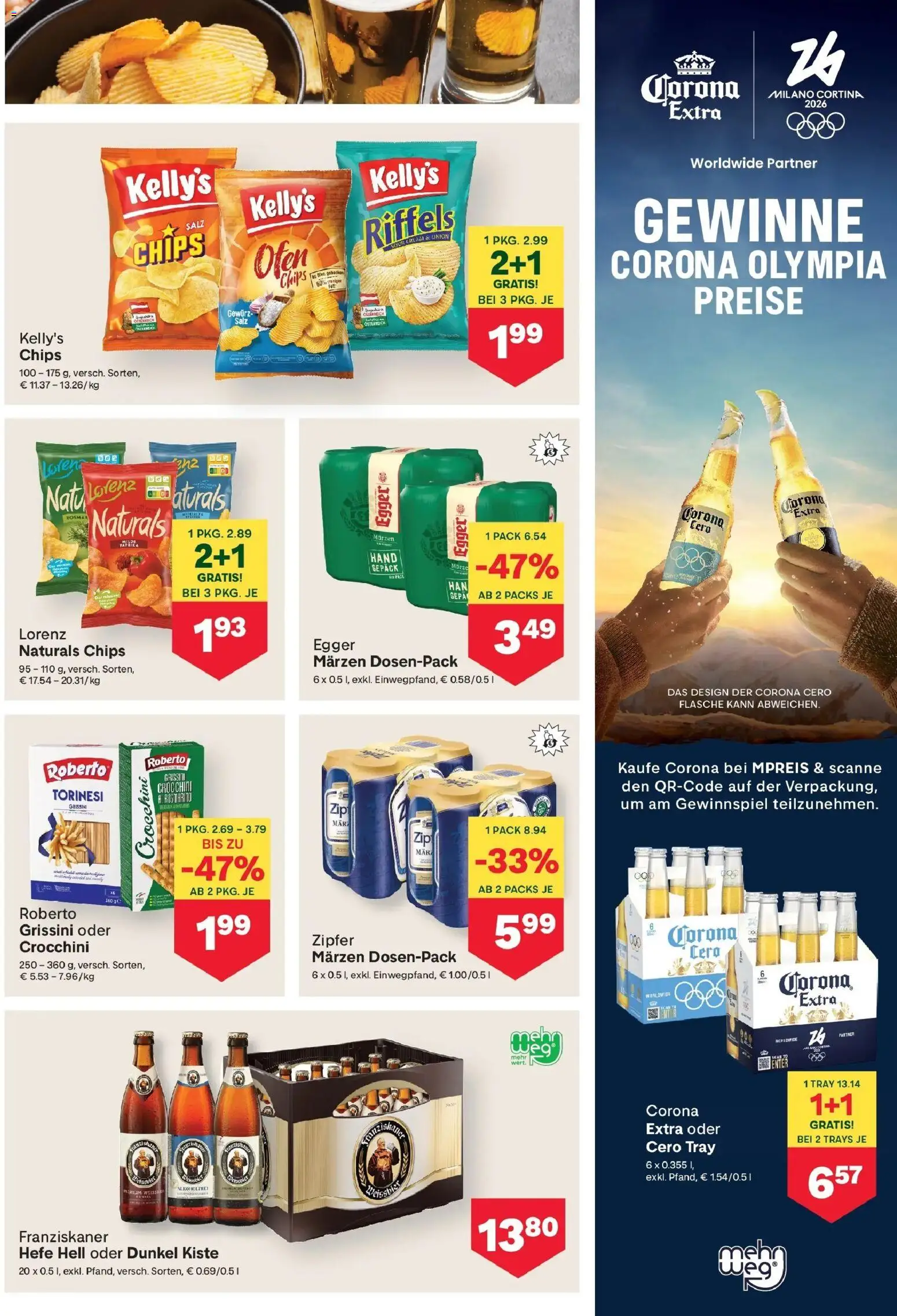 MPREIS Pfunds gültig ab 05.02.2026 | Seite: 13 | Produkte: Chips, Salz, Ofen