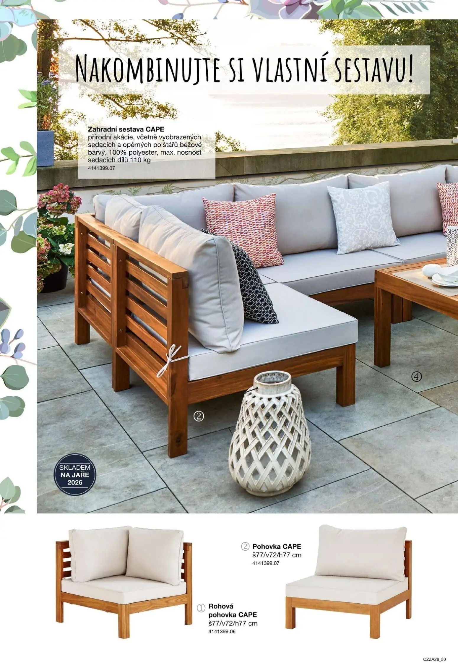 Sconto nábytek katalog - Zahradní speciál od 01.01.2026 | Strana: 50 | Produkty: Pohovka
