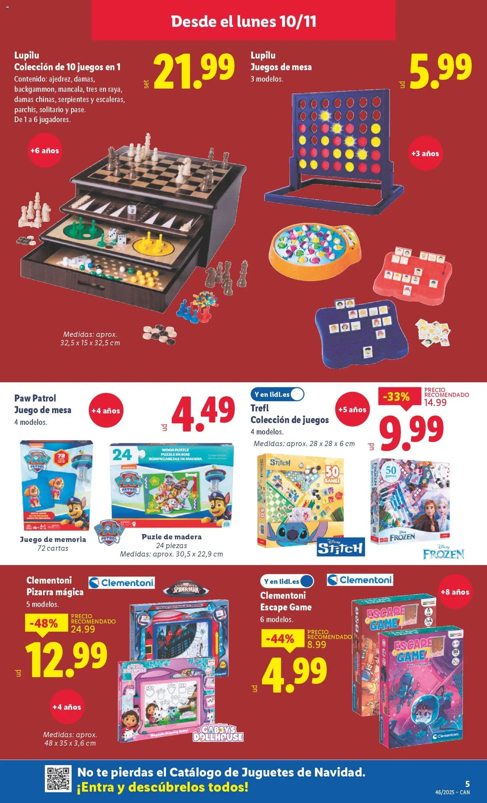 Lidl - Canarias │ válido desde el 10.11.2025 | Página: 5 | Productos: Té, Juegos de mesa, Juguetes, Mesa