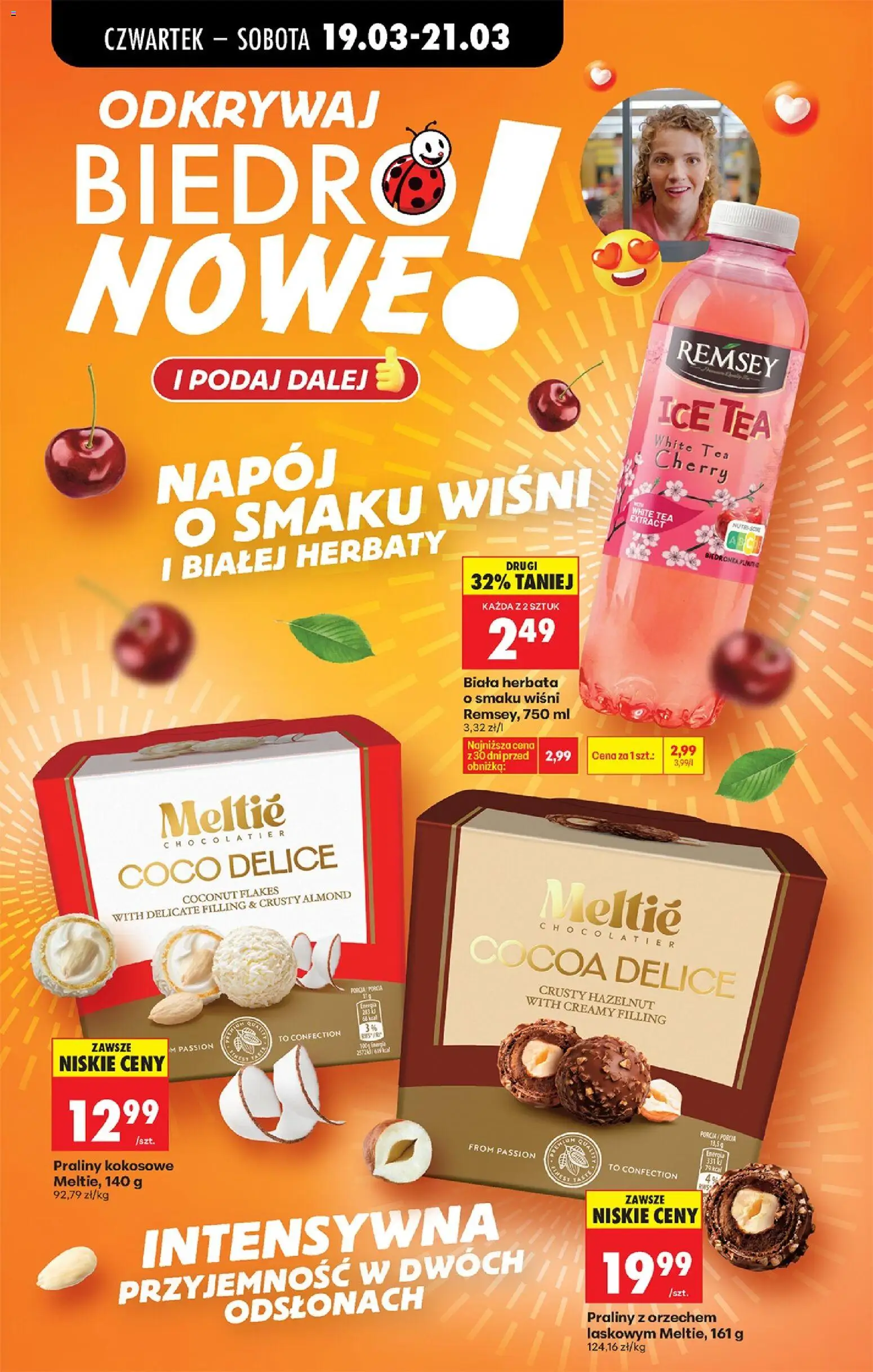 Biedronka gazetka od czwartku od 19.03.2026 | Strona: 68 | Produkty: Ice Tea, Praliny, Herbata