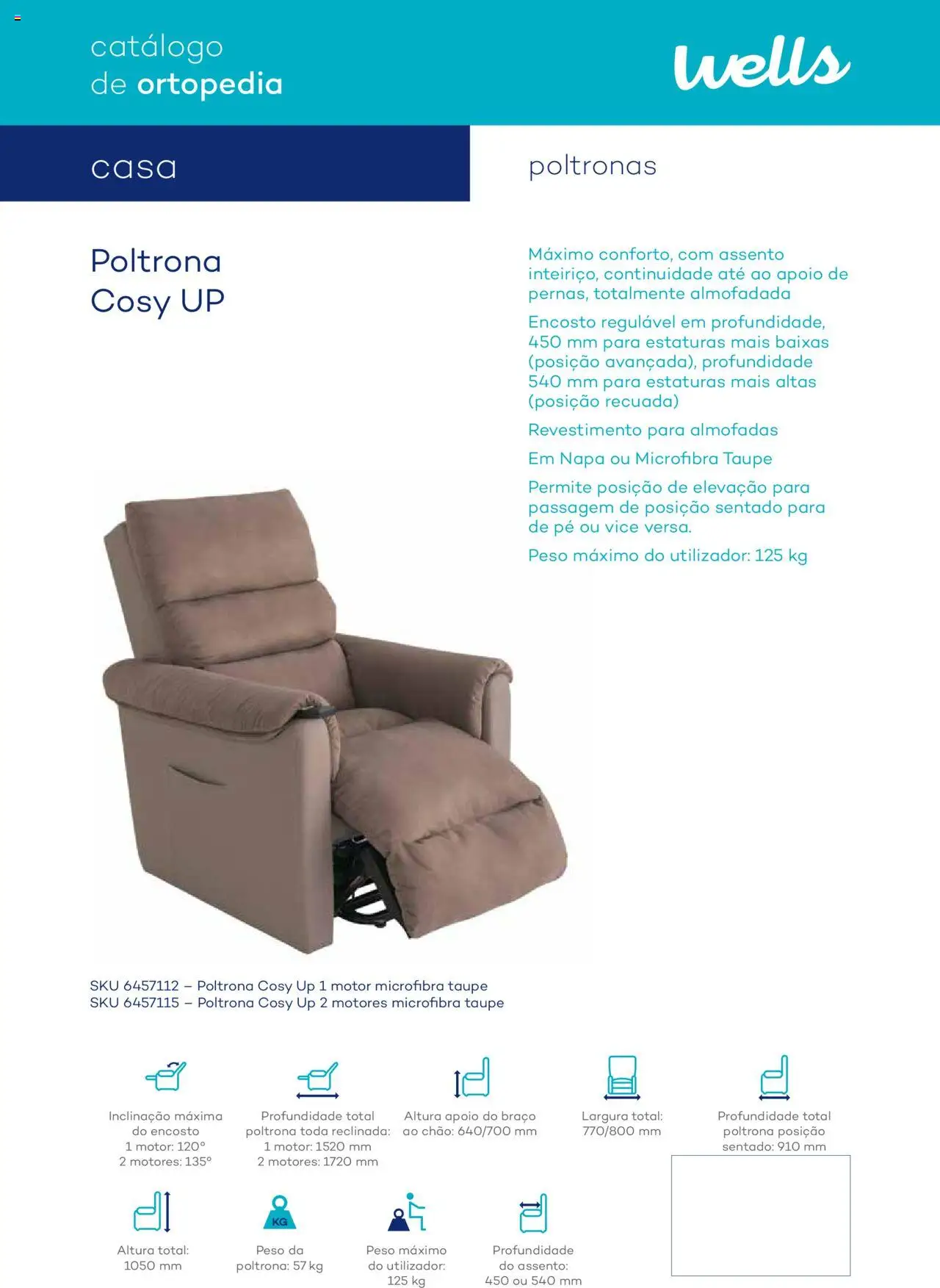 Well’s Catálogo de Ortopedia │ válido de 12.02.2024 | Página: 91 | Produtos: Poltrona