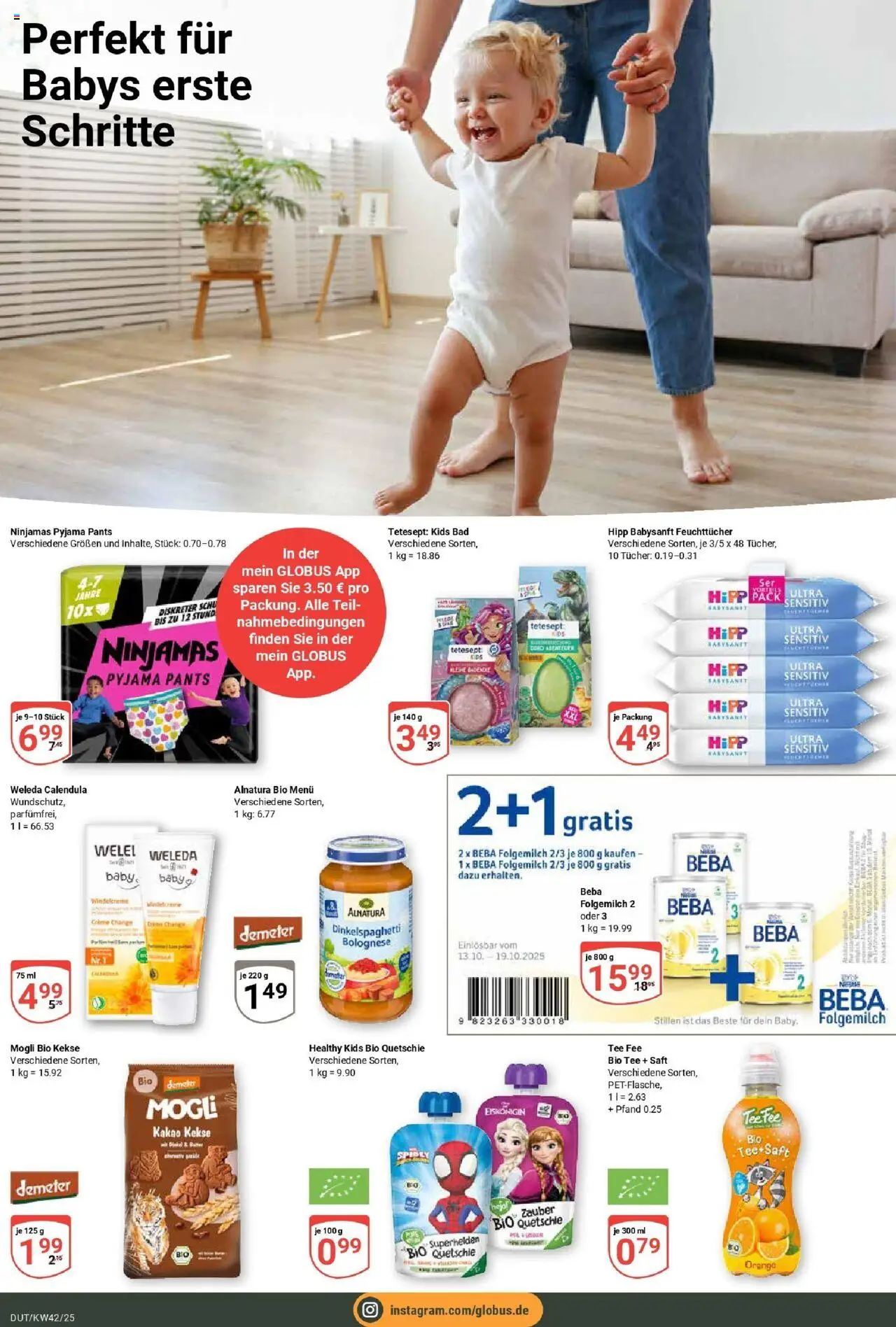 Globus prospekt Wetzlar-Dutenhofen	 – gültig ab 12.10.2025 | Seite: 18 | Produkte: Bad, Pyjama, Saft, Tee