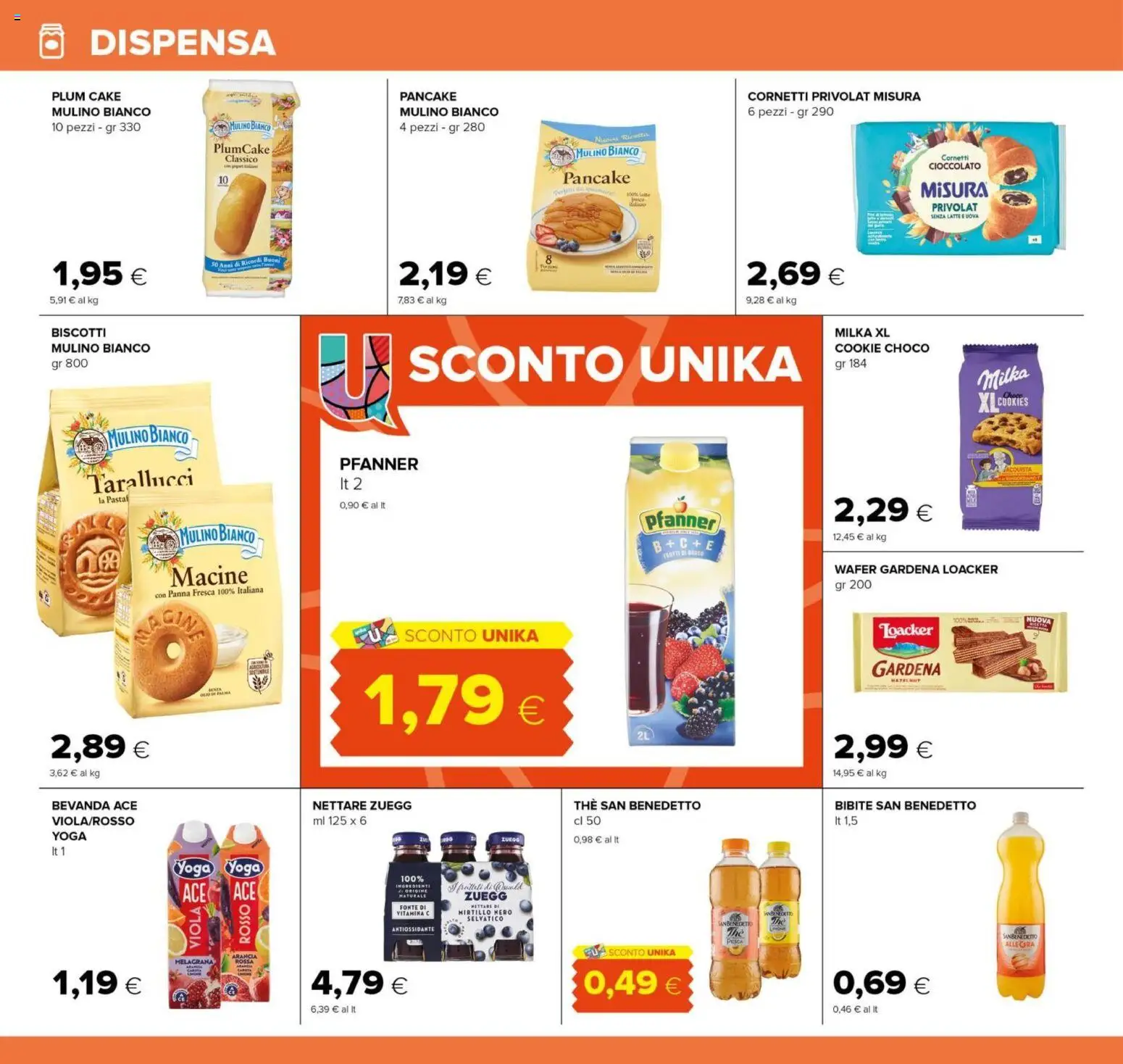 Volantino Oasi del 23.10.2025 | Pagina: 18 | Prodotti: Panna, Latte, The, Plumcake