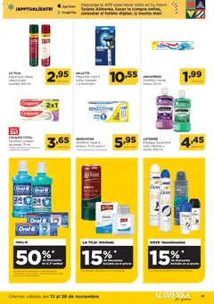 Vista previa Alimerka folleto Asturias válido desde el 13.11.2025 | Página: 39 | Productos: Espuma de afeitar, Jabón, Enjuague bucal
