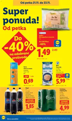 Nixe Tuna XXL, 4 x 195 g, 1 kg = 7.68, U vlastitom soku - Pregled kataloga iz trgovine Lidl, vrijedi od 17.11.2025 | Stranica: 90 | Proizvodi: Pepsi, Pivo, Vreće za smeće, Tuna