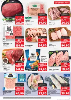 Kuřecí řízek sous vide, NOWACO Kuřecí řízek sous vide 390 g (=1 kg 204,88) od 10.09.2025 | Strana: 15 | Produkty: Hovězí, Ryby, Kuřecí prsní řízky, Kuřecí stehna