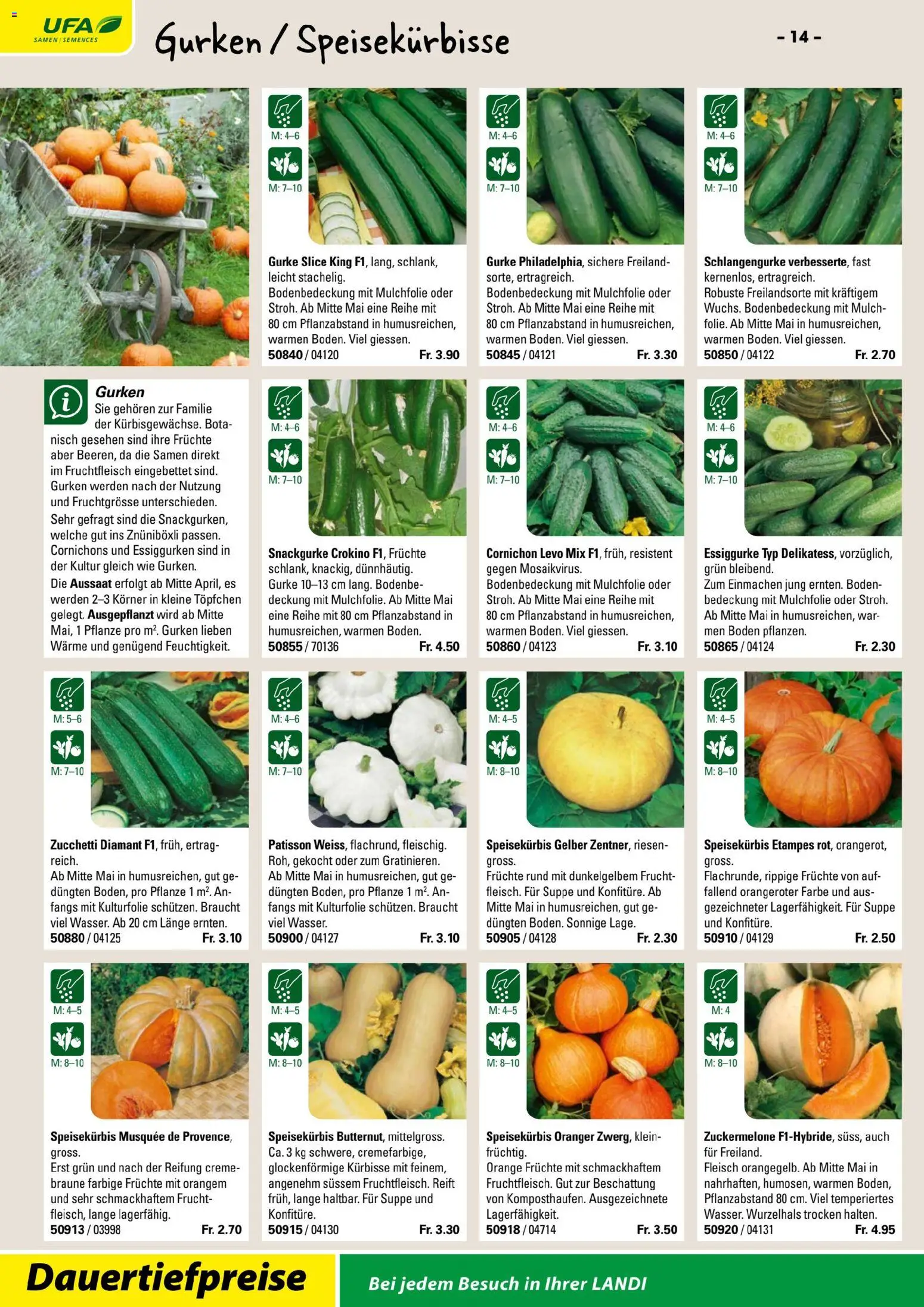 Landi ( Deaktivovane pre Letakomat )  Aktionen – gültig ab 07.01.2026 | Seite: 16 | Produkte: Zuckermelone, Früchte, Gurken, Creme