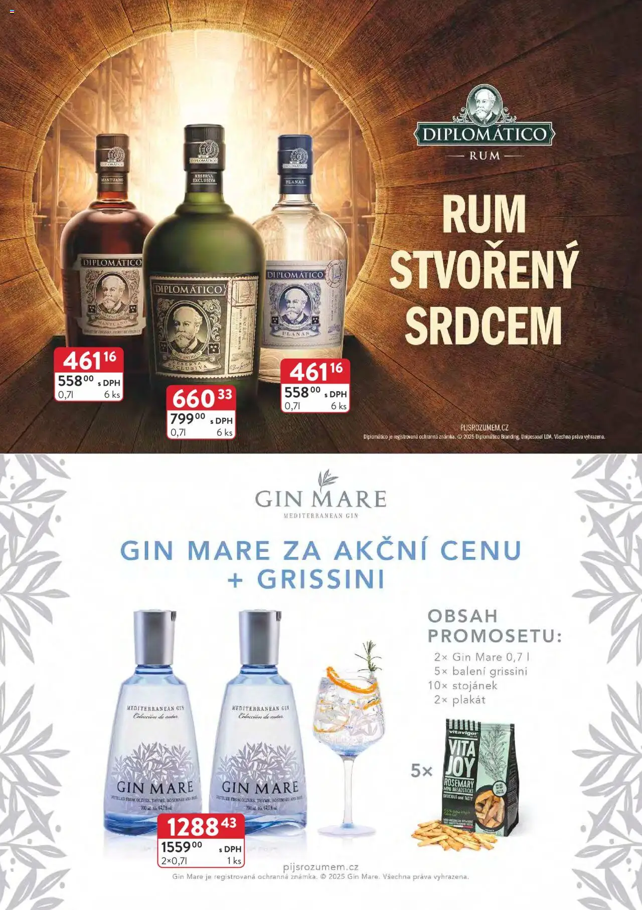 Astur & Qanto leták - Velkoobchod 06/2025 od 01.06.2025 | Strana: 25 | Produkty: Diplomatico, Gin, Gin Mare, Grissini