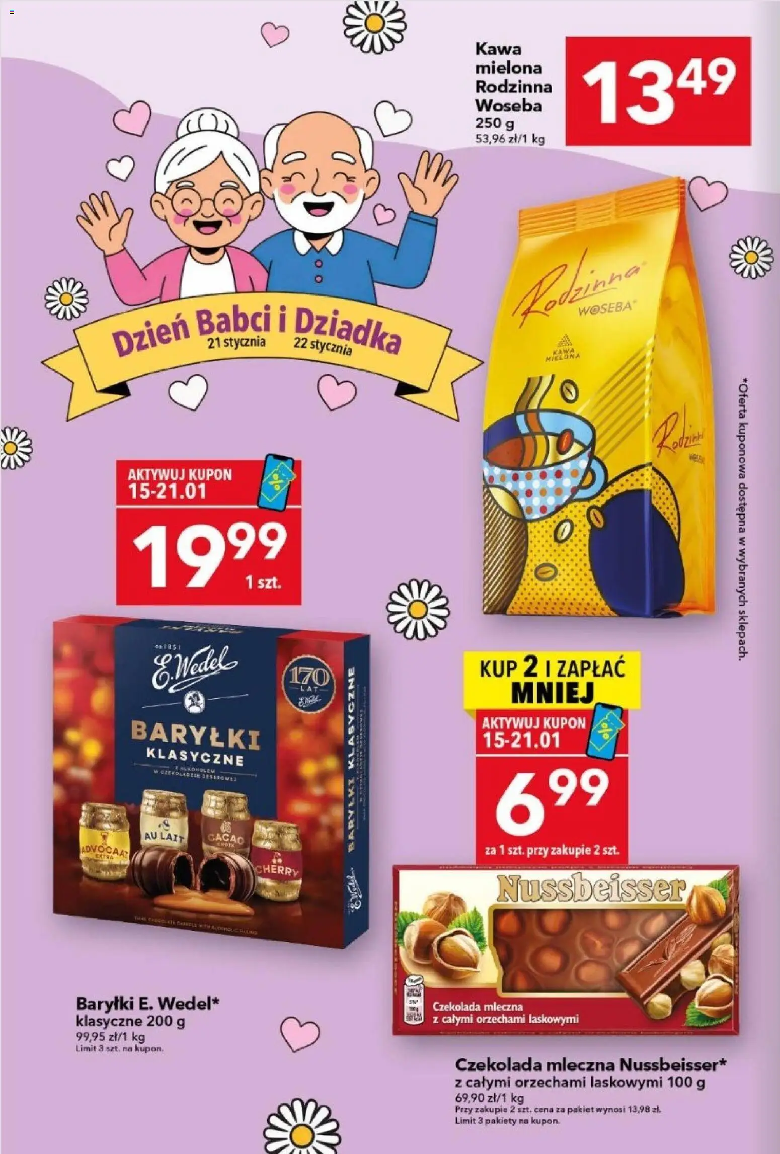 Lewiatan gazetka od 15.01.2026 | Strona: 2 | Produkty: Czekolada mleczna, Kawa, Czekolada